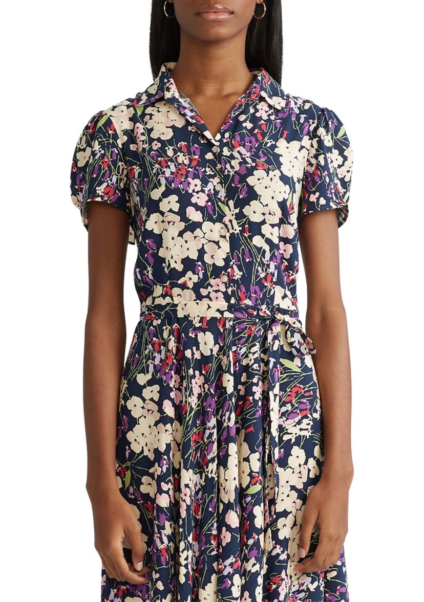 Womens Fit and Flare Shirtdress