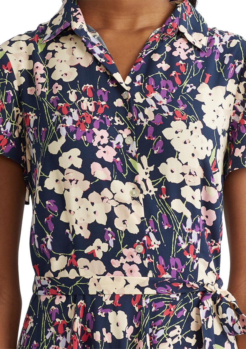 Womens Fit and Flare Shirtdress