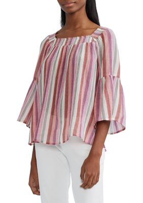 girls bell sleeve top