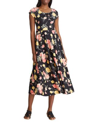 Chaps Petite Floral Fit and Flare Dress | belk