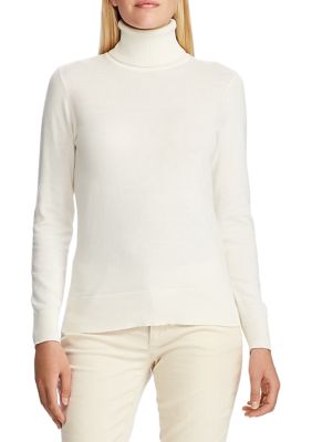 Chaps Petite Cotton Long Sleeve Sweater | belk