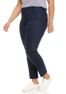 plus size navy work pants
