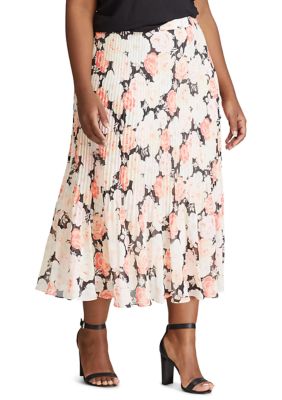 Chaps Plus Size Floral Skirt | belk