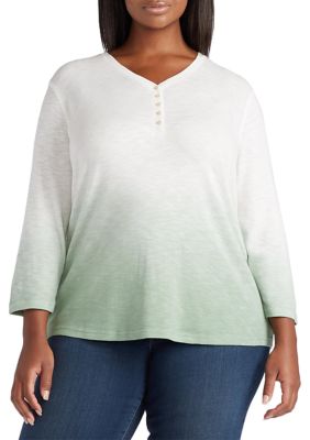 Chaps Plus Size 3 4 Sleeve Knit Top Belk