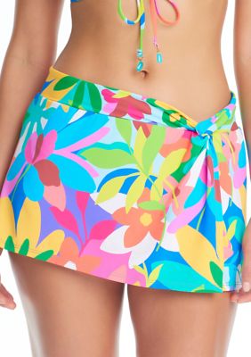 Women Ruffled Skirted Bikini Bottom Mid Waist Swim Skirt Swimsuit –  Lookbook Store