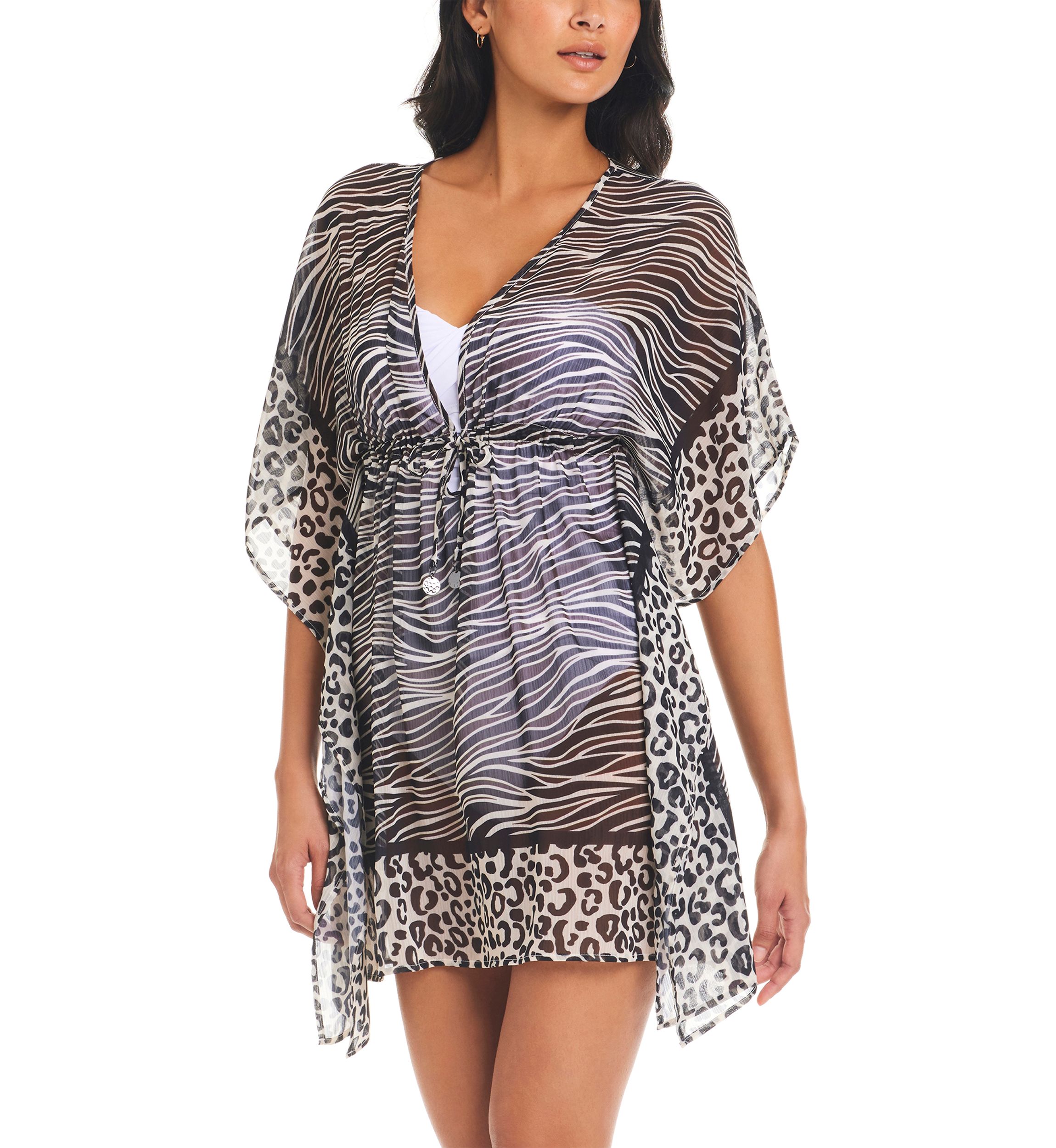 Animal Instinct Caftan Swim Cover Up