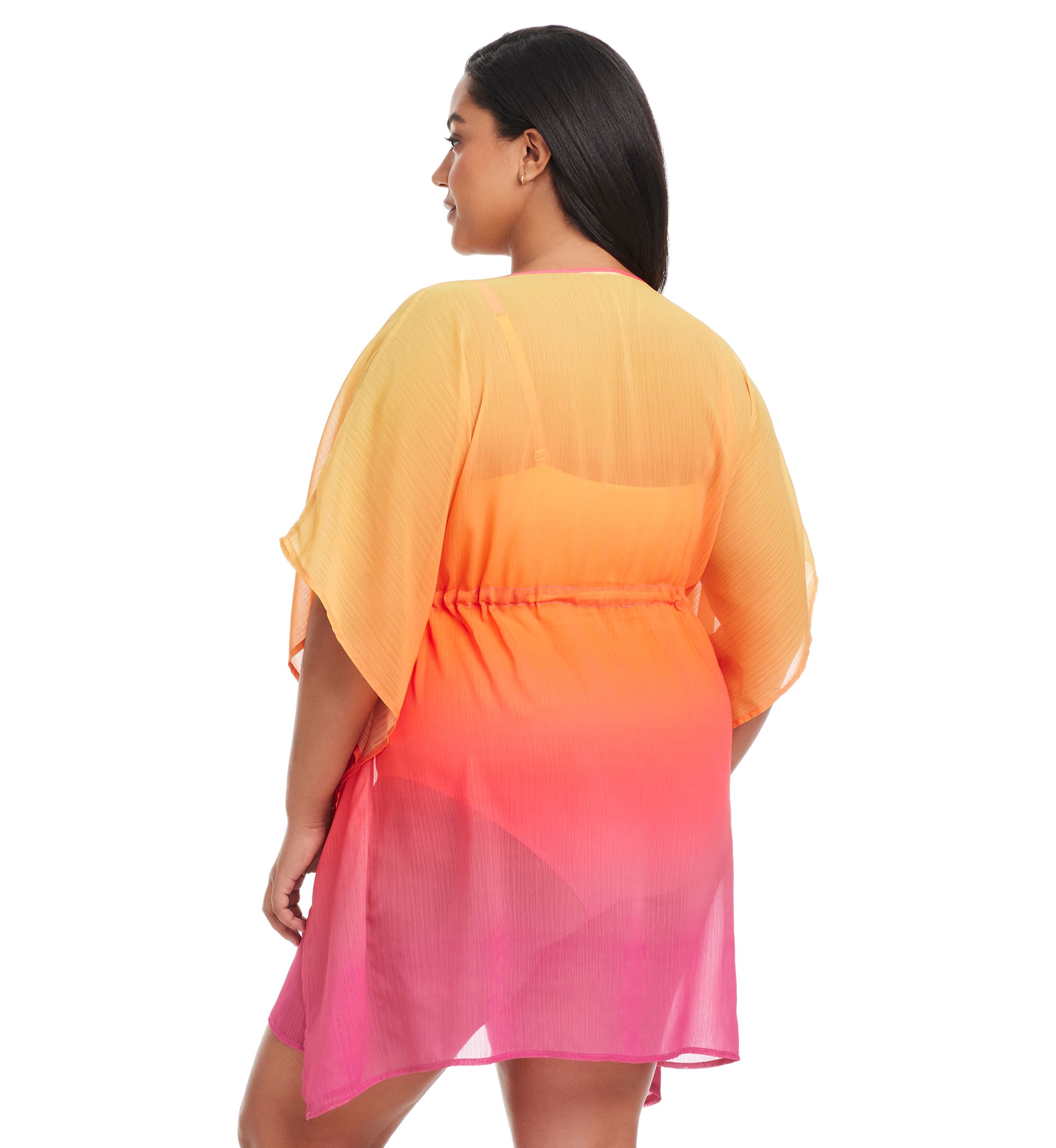 Womens Beat The Heat Chiffon Caftan Coverup