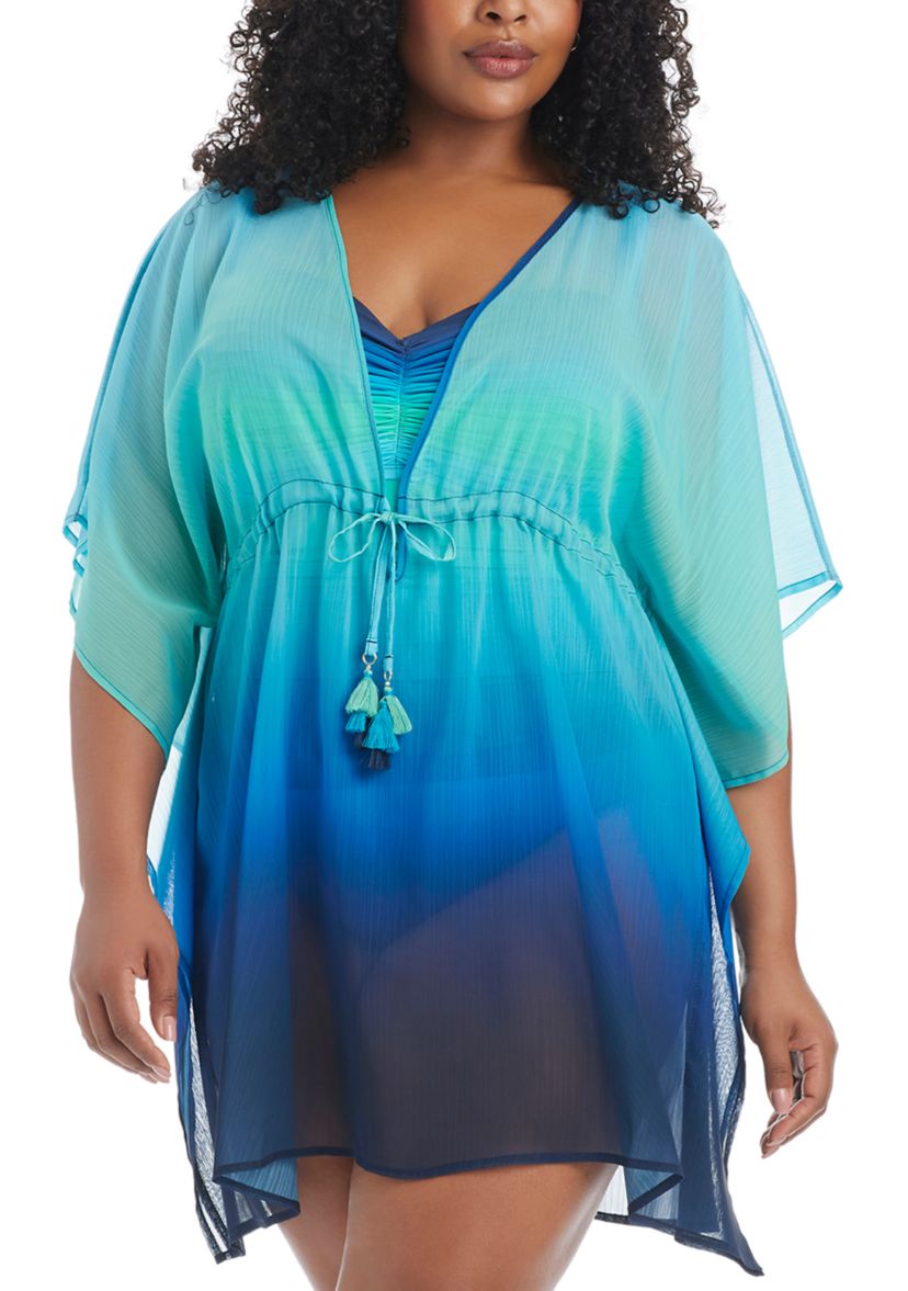 Bleu Rod Beattie Plus Size Desert Mirage Ombr Caftan Swim Coverup | Belk