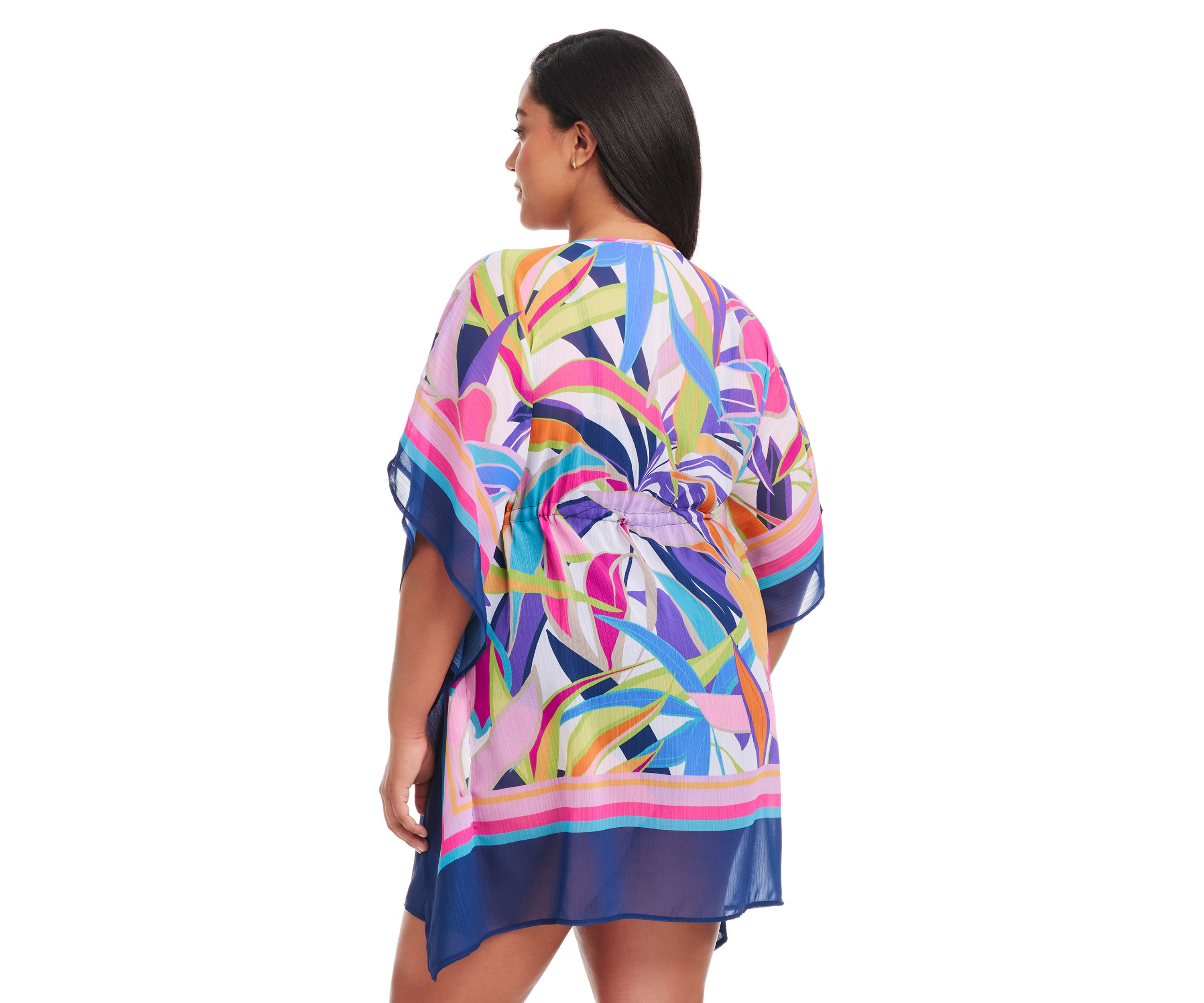 Living Color Chiffon Caftan Coverup