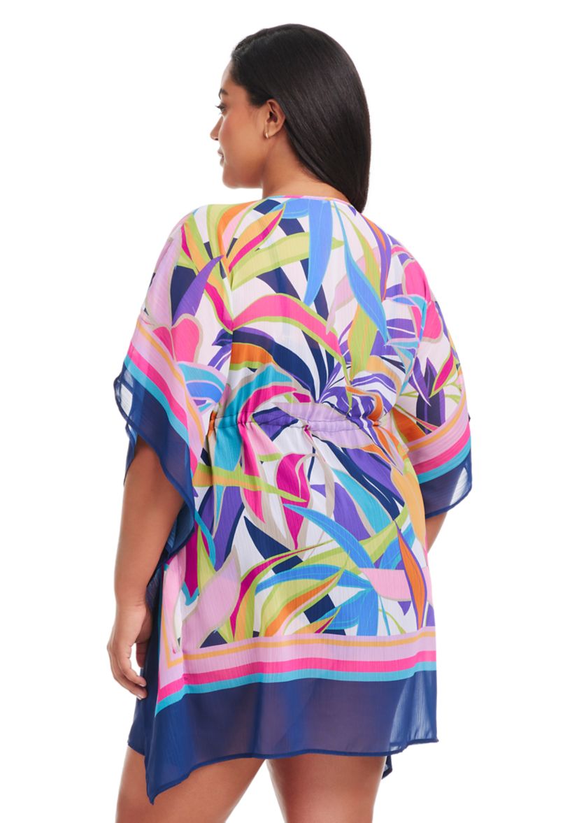 Living Color Chiffon Caftan Coverup