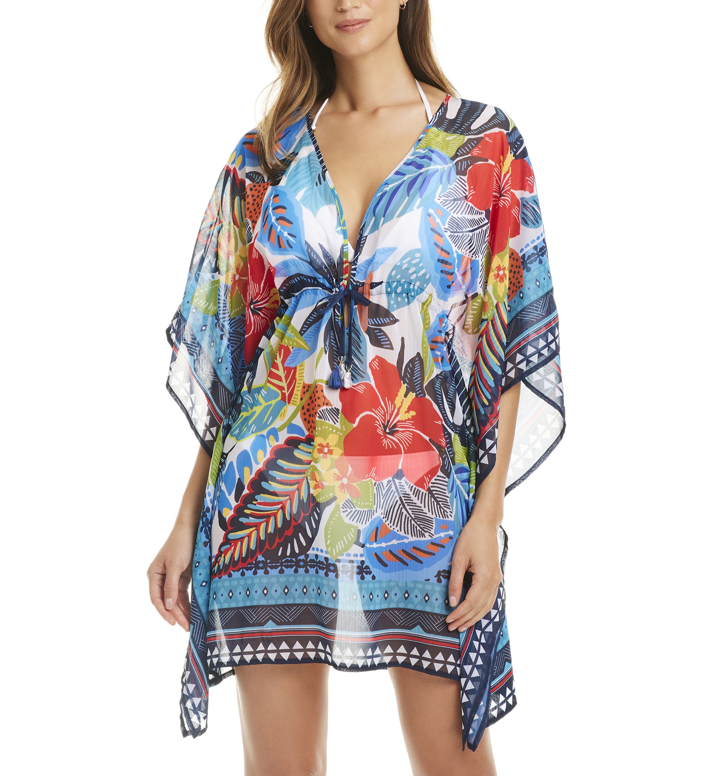The Living is Easy Caftan Swim Coverup