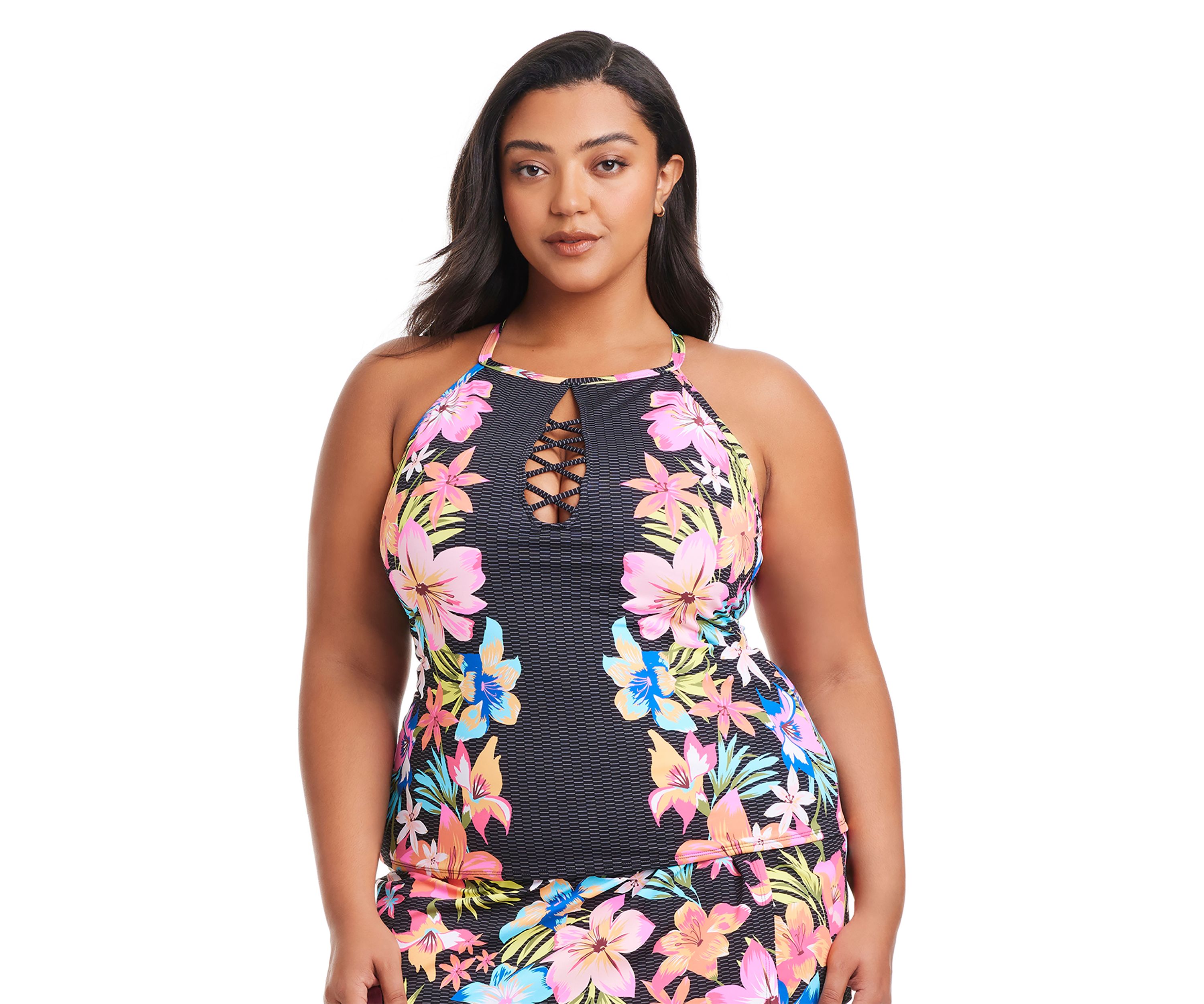 Sweet Escape High Neck Tankini Swim Top