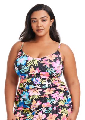 Bleu Rod Beattie Women’s Sweet Escape Draped Skirted Hipster Swim Bottom, 20 W