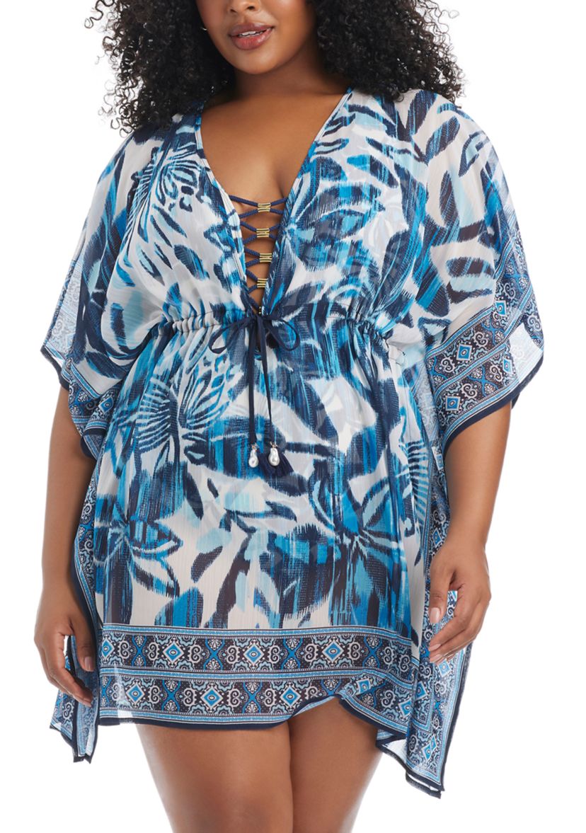 plus size cover up beach wrap dress FASHION SZN Plus Size Crochet Beach Cover Up Kaftan Club Swim Glam Plunge  Mini City Break Boho Festival Ibiza Summer