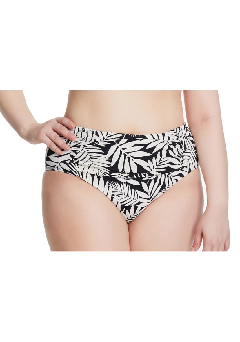 Plus Size Urban Oasis High Waist Swim Bottoms