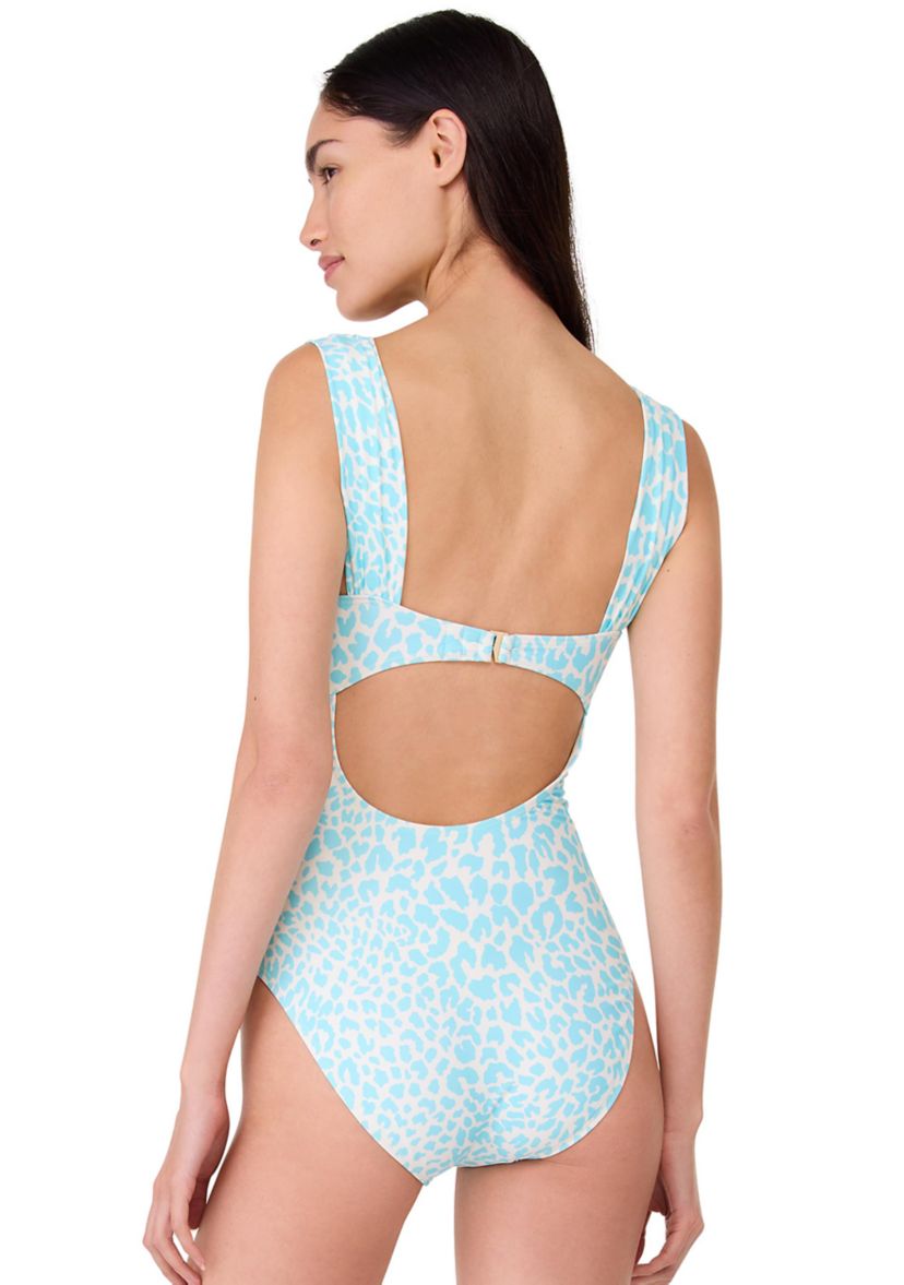 Regal Leopard Underwire Support One Piece Swimsuit 