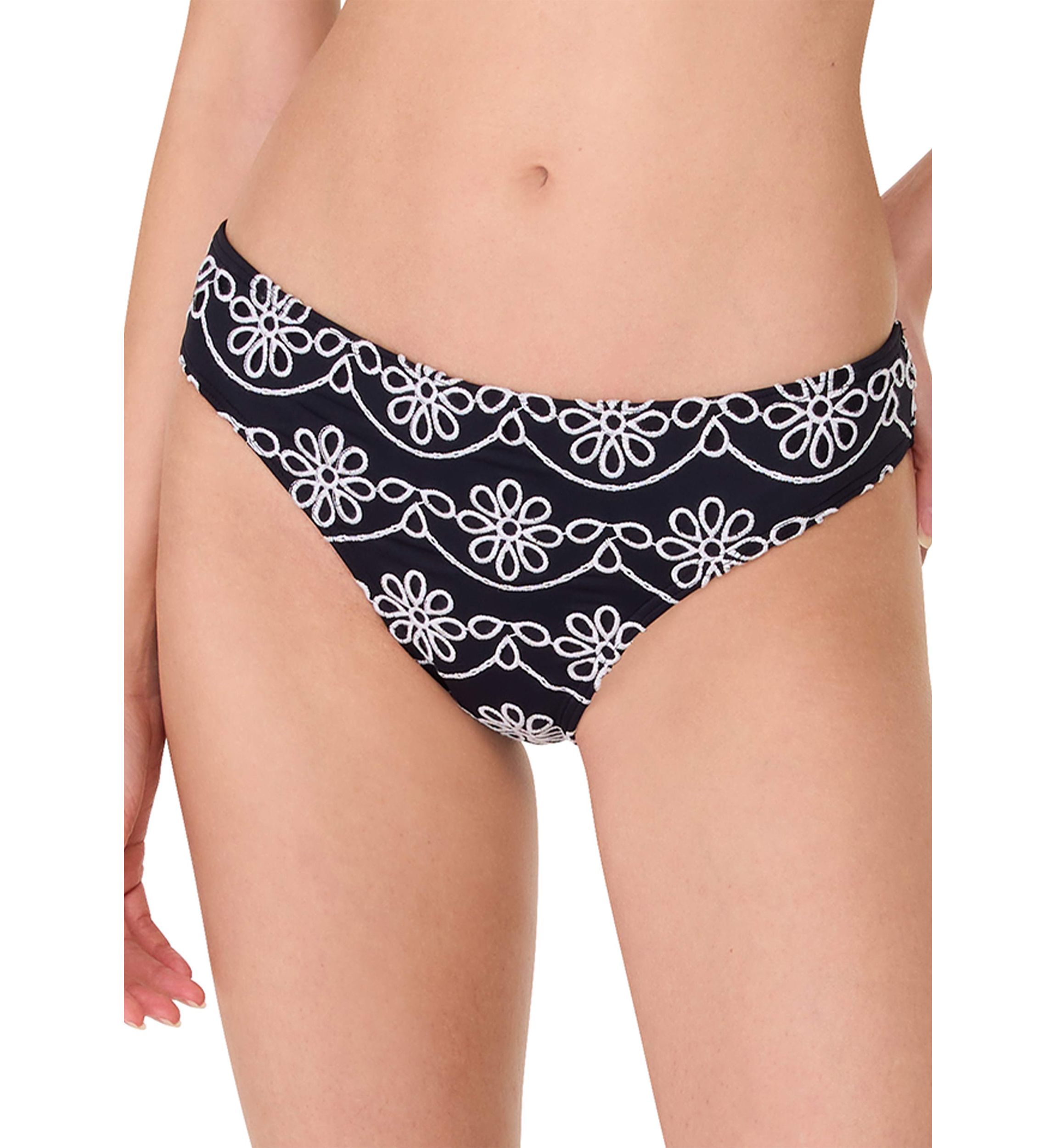 Eyelet High Cut Swim Bikini Bottoms