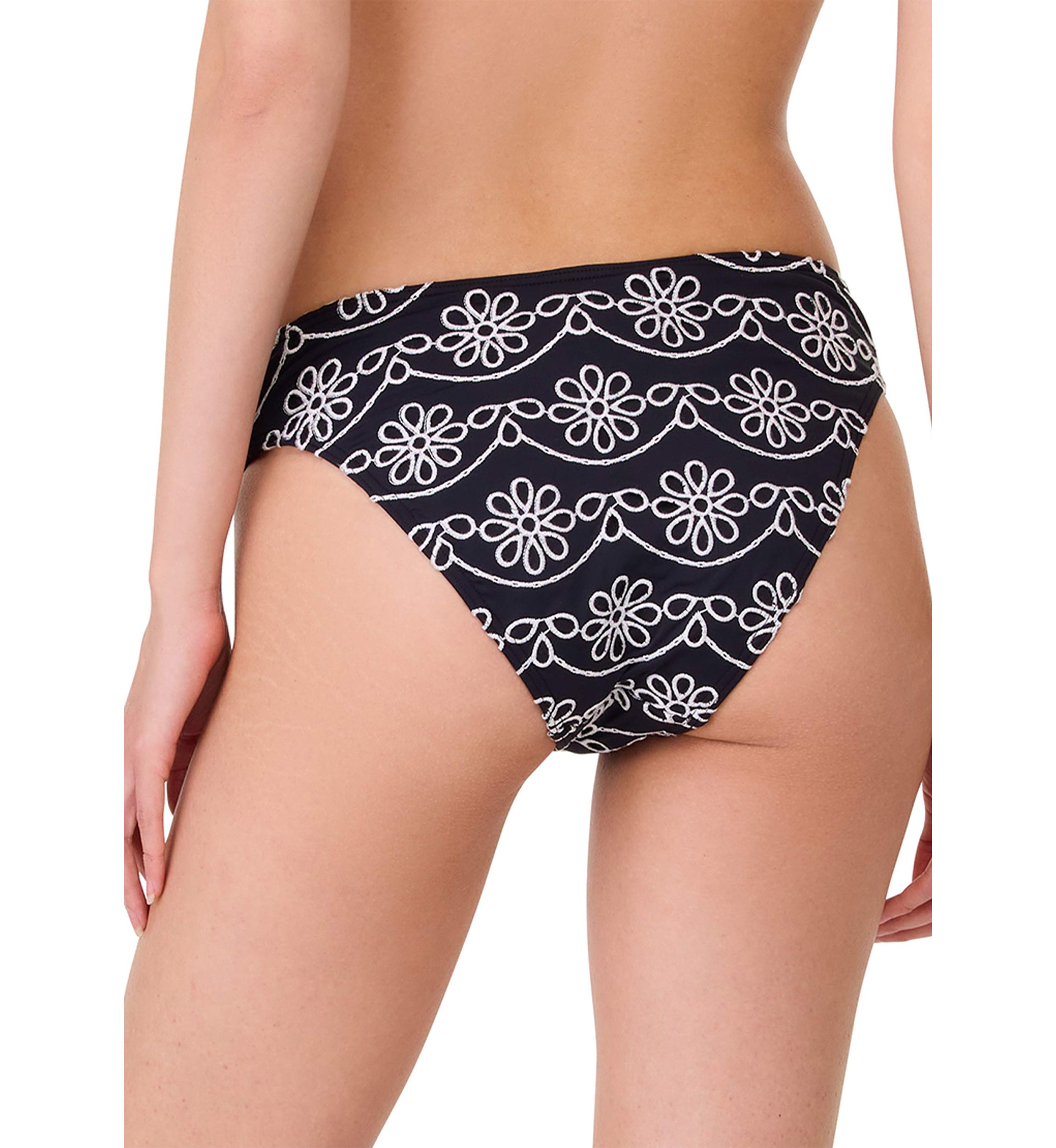 Eyelet High Cut Swim Bikini Bottoms