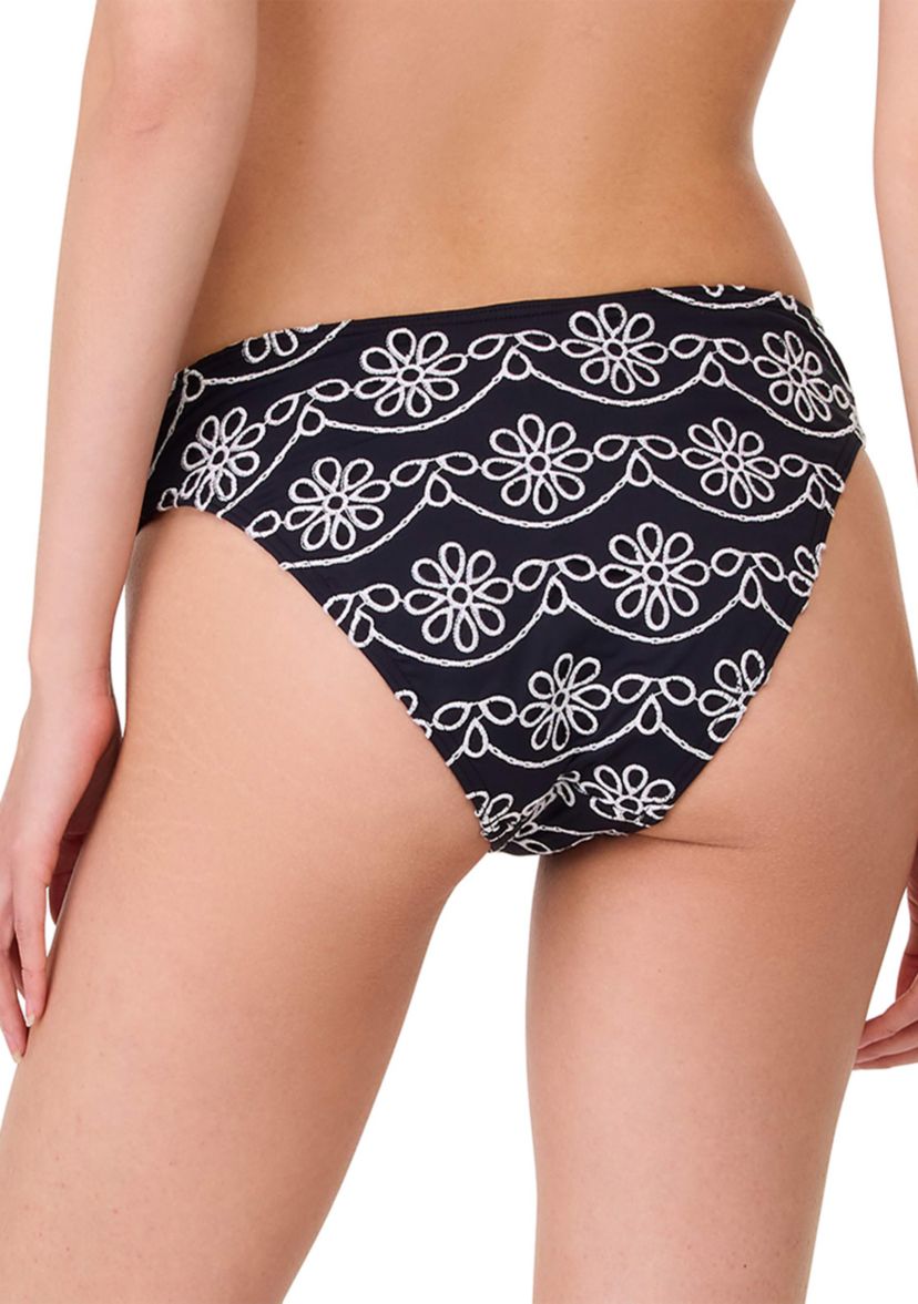 Eyelet High Cut Swim Bikini Bottoms