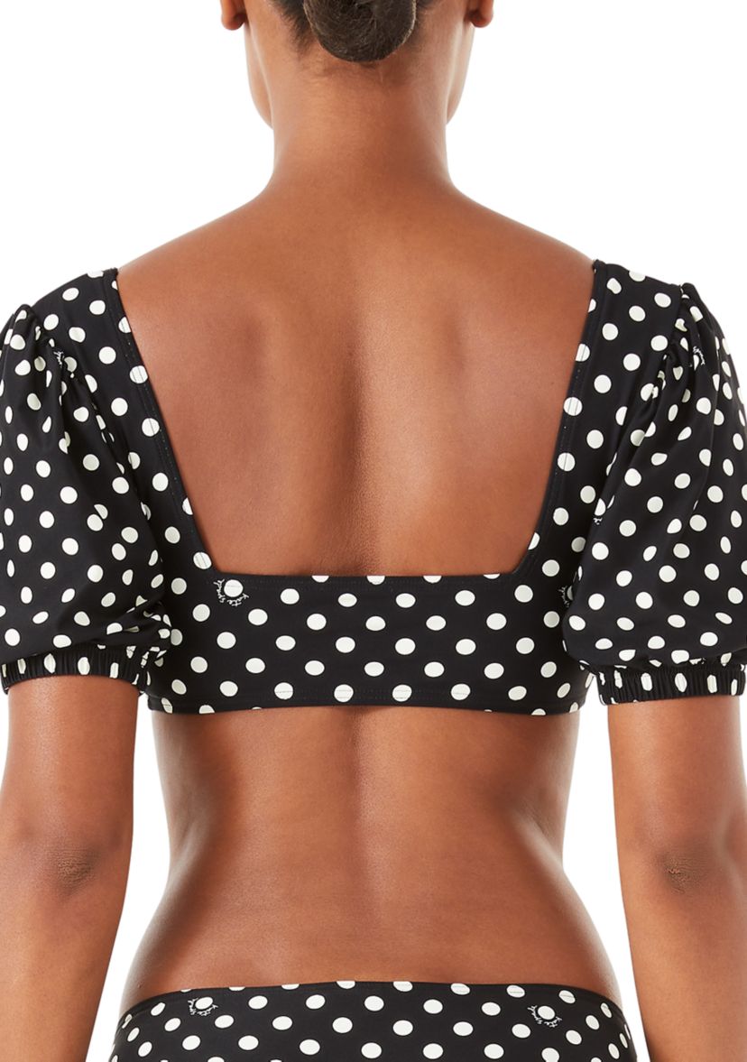 Puff Sleeve Bikini Top 