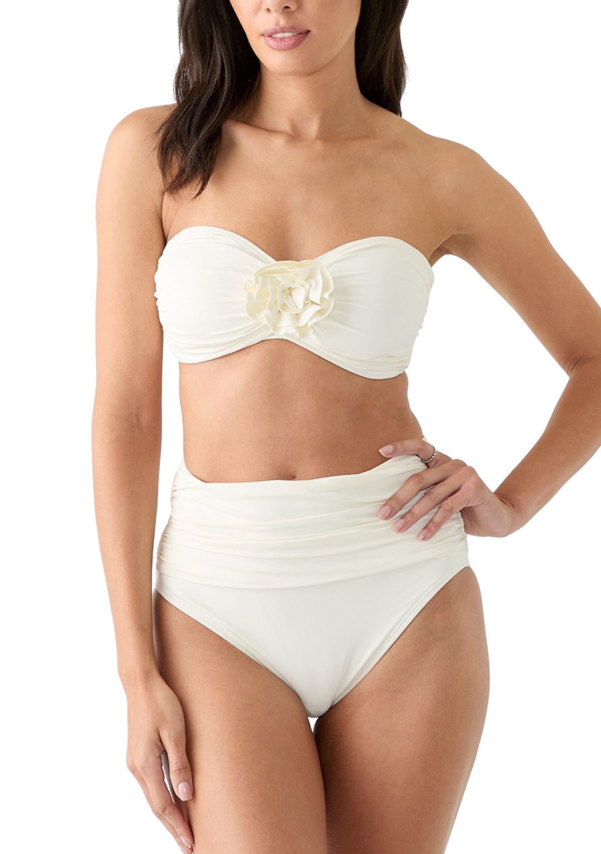 Rosette Solids Bandeau Swim Bra