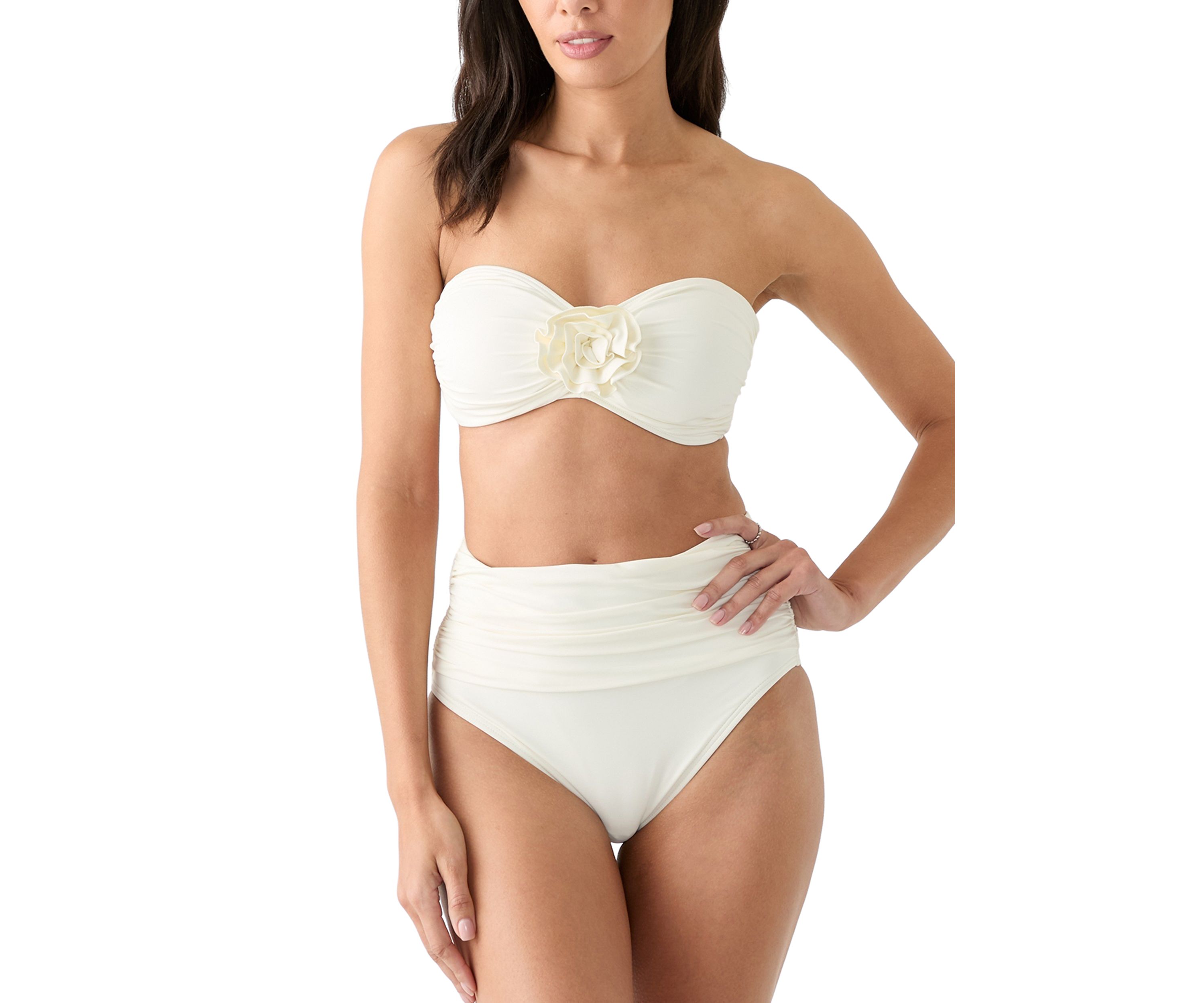 Rosette Solids Bandeau Swim Bra