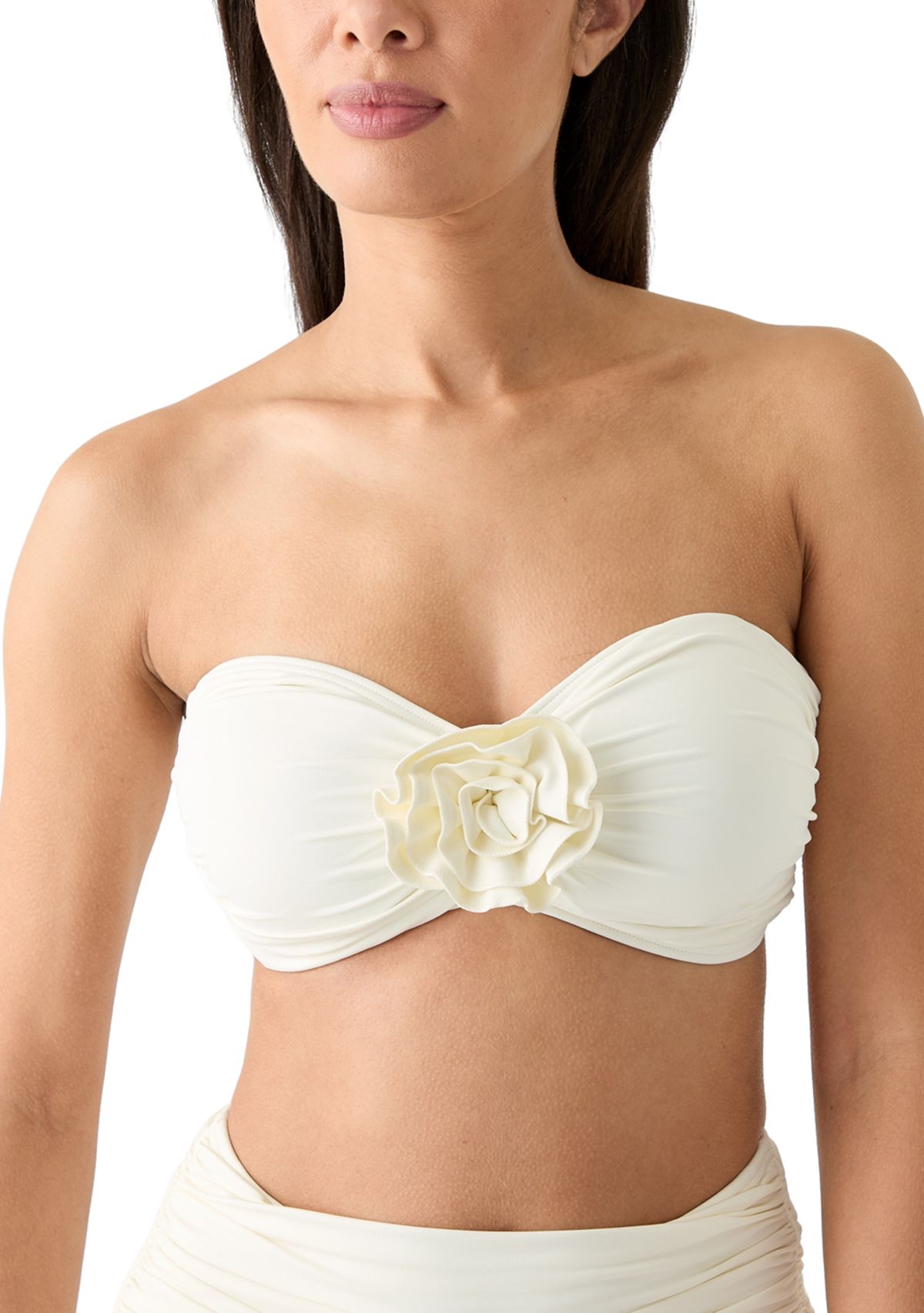Rosette Solids Bandeau Swim Bra