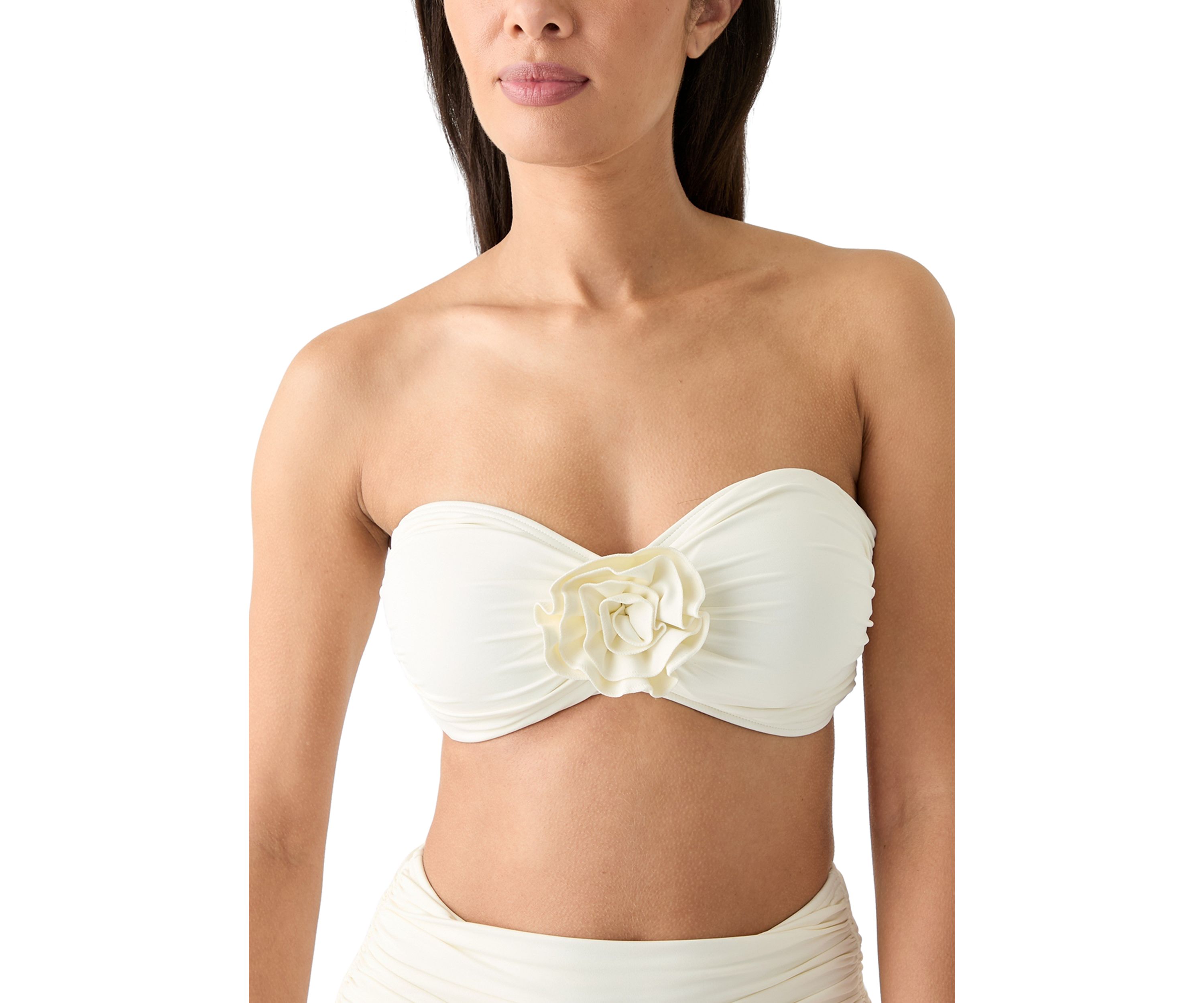 Rosette Solids Bandeau Swim Bra