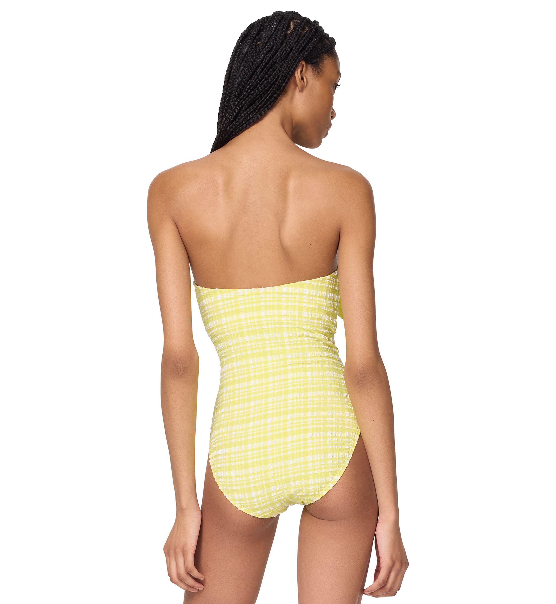 Bow Front Bandeau One Piece Swimsuit 