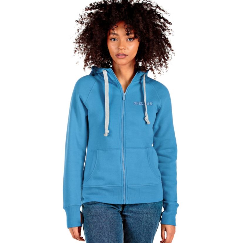 Spelman College Jaguars NCAA Light Spelman NCAA Jaguars Victory Full-Zip Hoodie