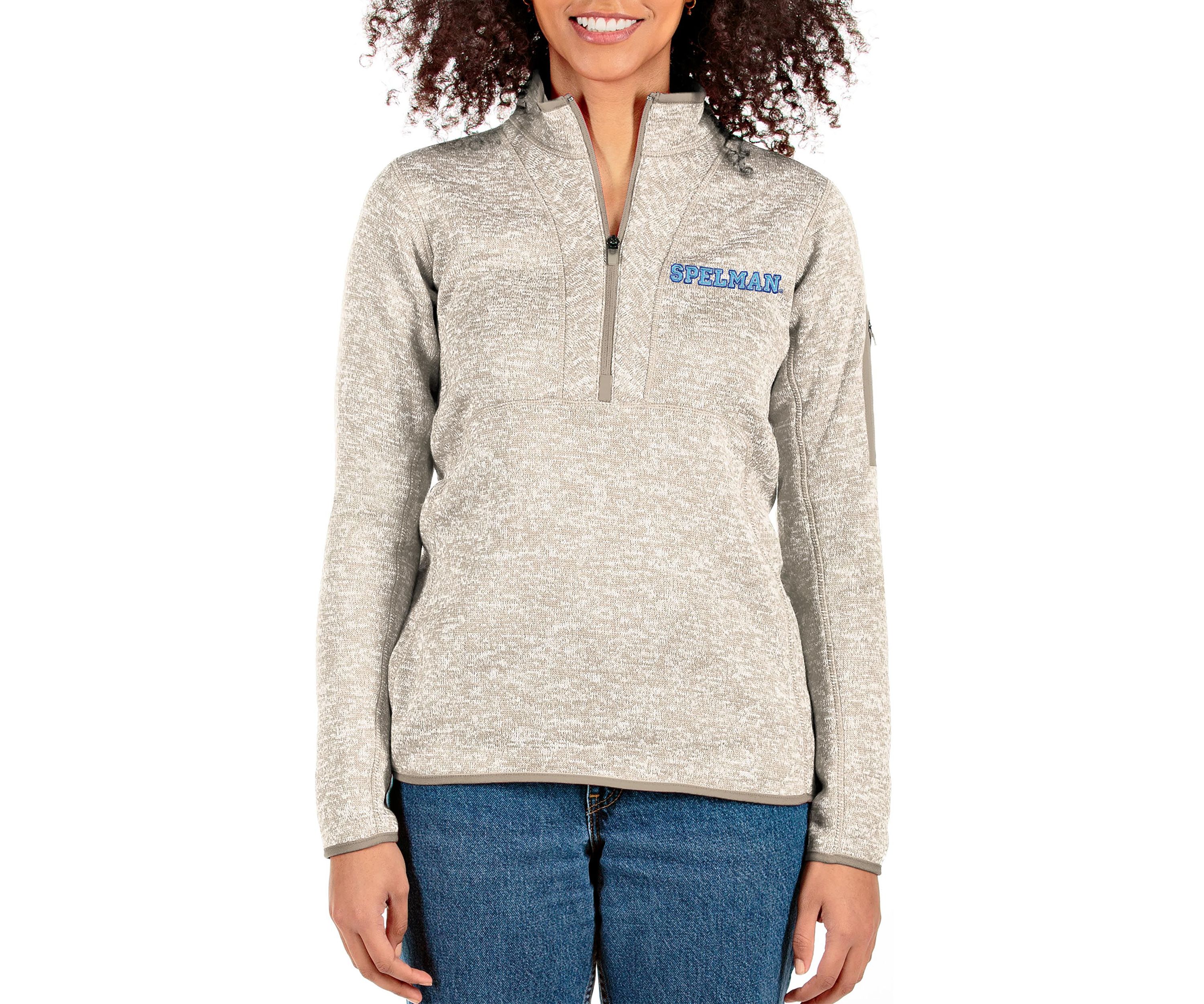 Spelman College Jaguars NCAA Spelman NCAA Jaguars Fortune Half-Zip Pullover Jacket