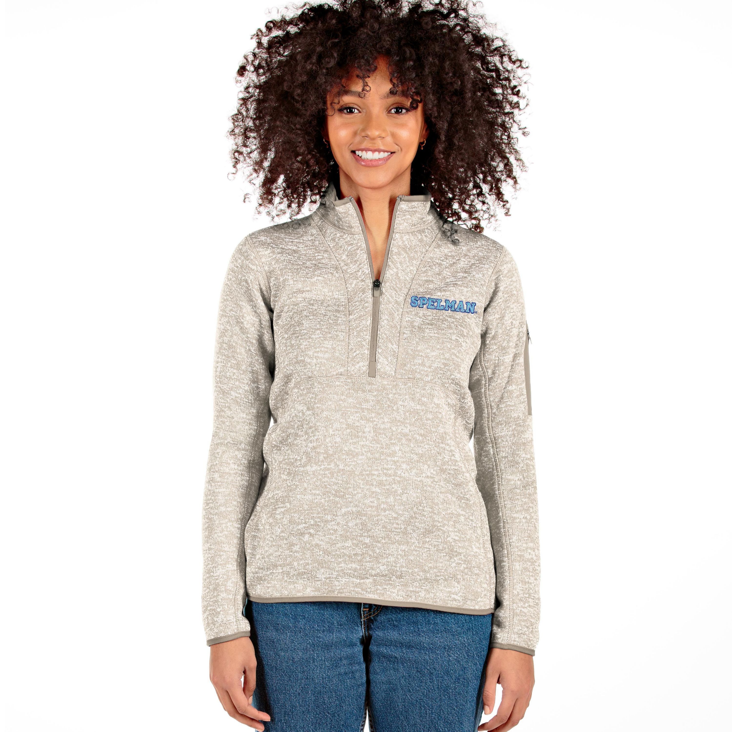 Spelman College Jaguars NCAA Spelman NCAA Jaguars Fortune Half-Zip Pullover Jacket