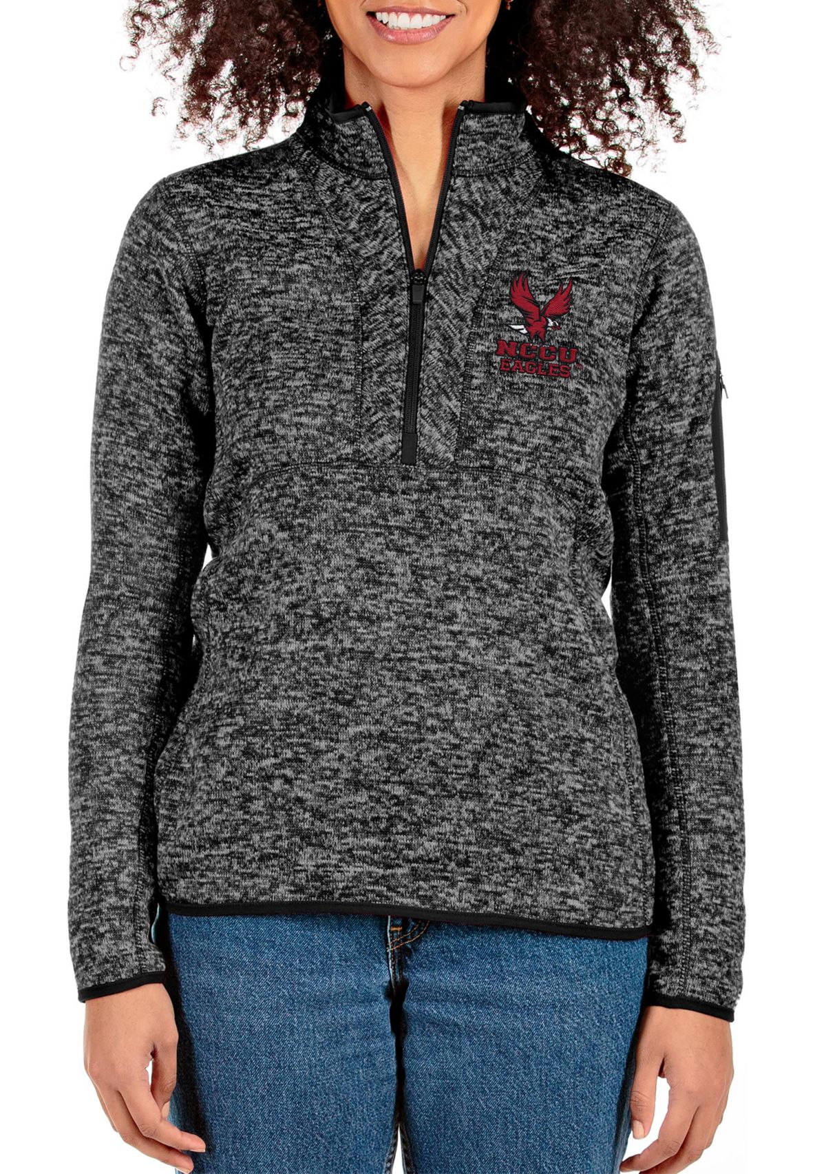 NC Central Eagles NCAA North Carolina Central Eagles Fortune Half-Zip Pullover Jacket