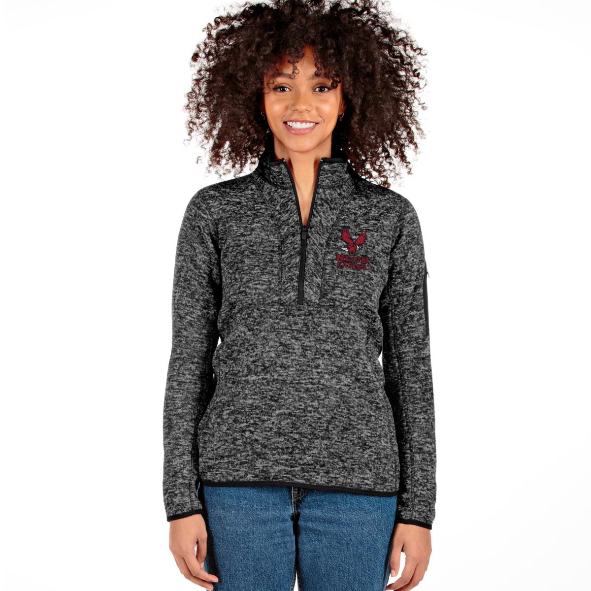 NC Central Eagles NCAA North Carolina Central Eagles Fortune Half-Zip Pullover Jacket