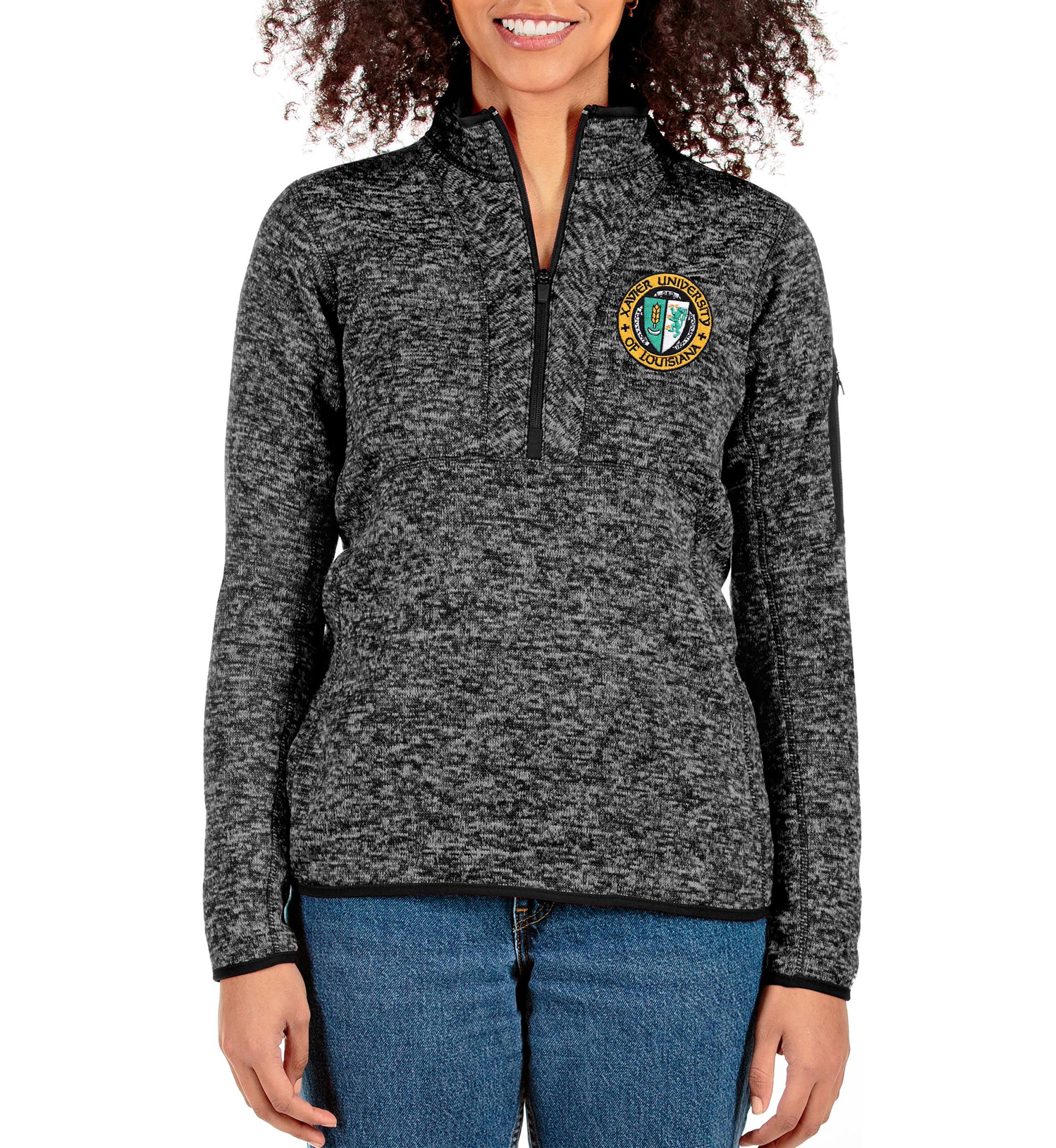 Xavier University of Louisiana Gold Rush NCAA XULA Fortune Half-Zip Pullover Jacket