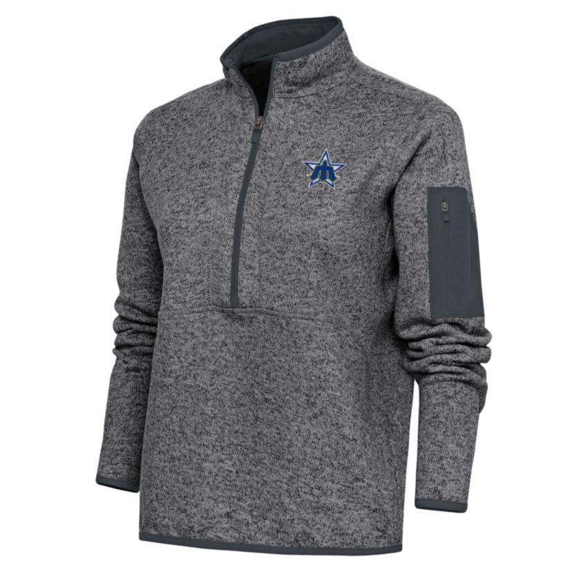 MLB Seattle Mariners Cooperstown Logo Fortune Quarter-Zip Pullover Jacket