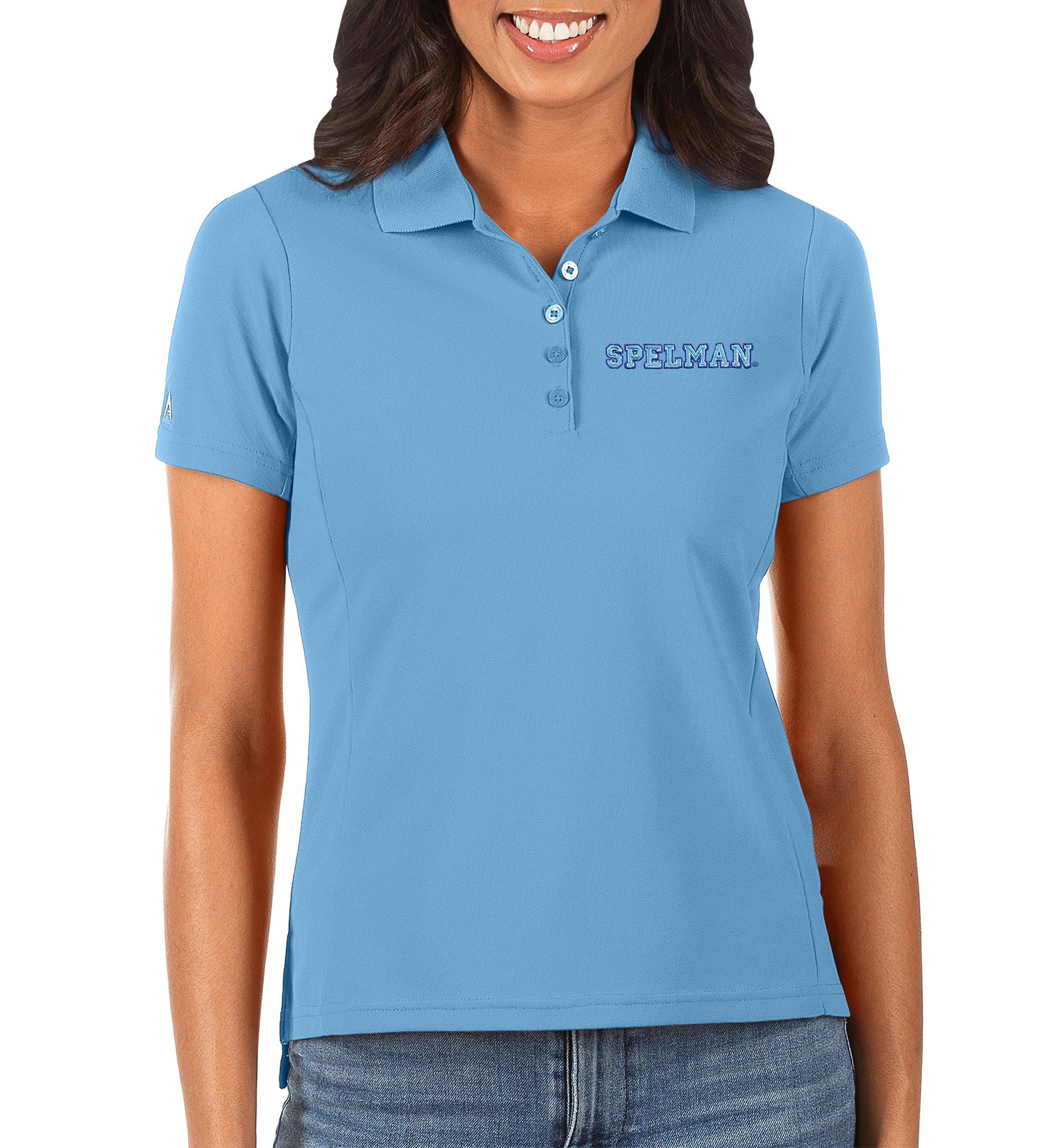Spelman College Jaguars NCAA Light Spelman NCAA Jaguars Legacy Pique Polo