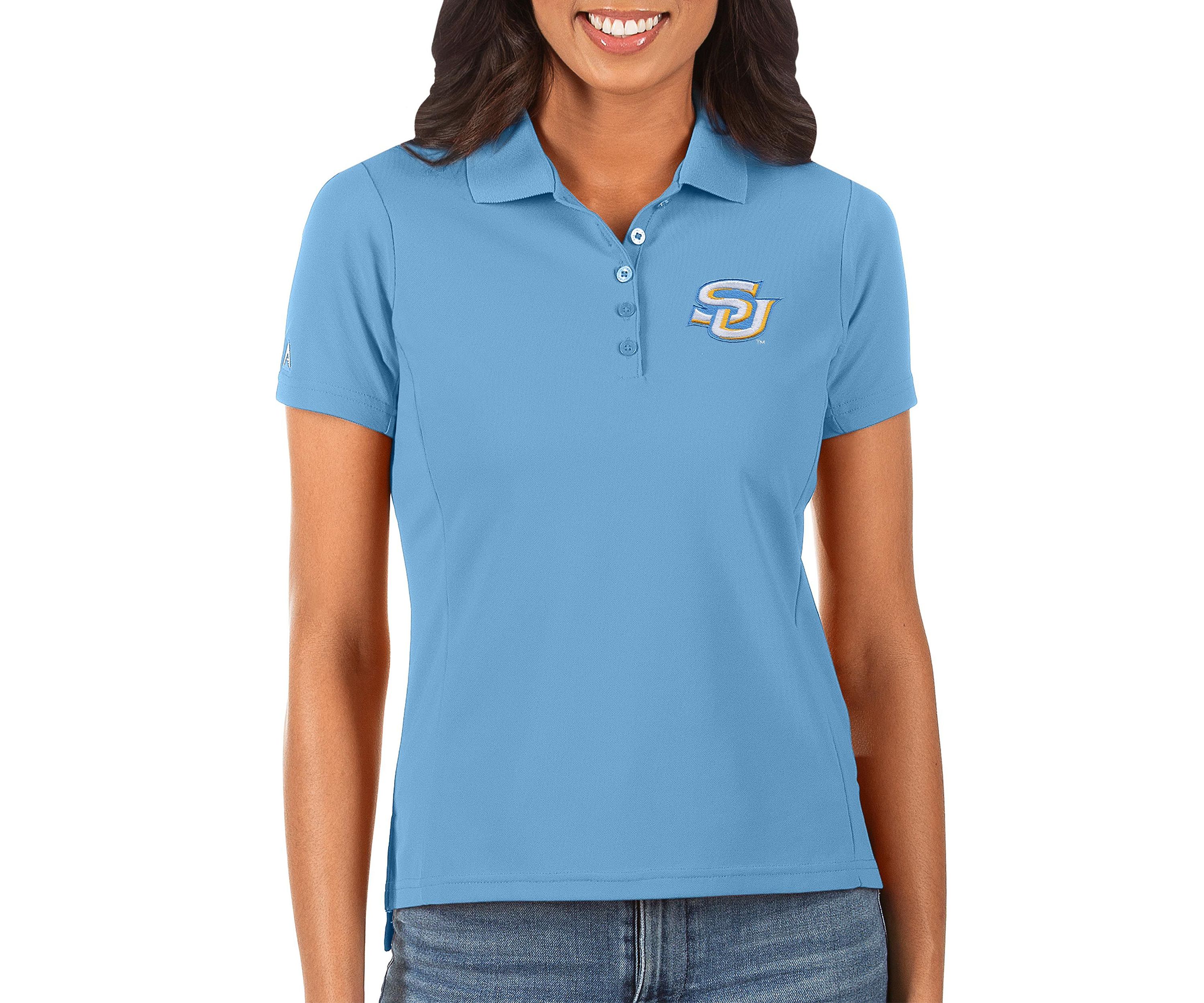 NCAA Light Southern University Jaguars Legacy Pique Polo