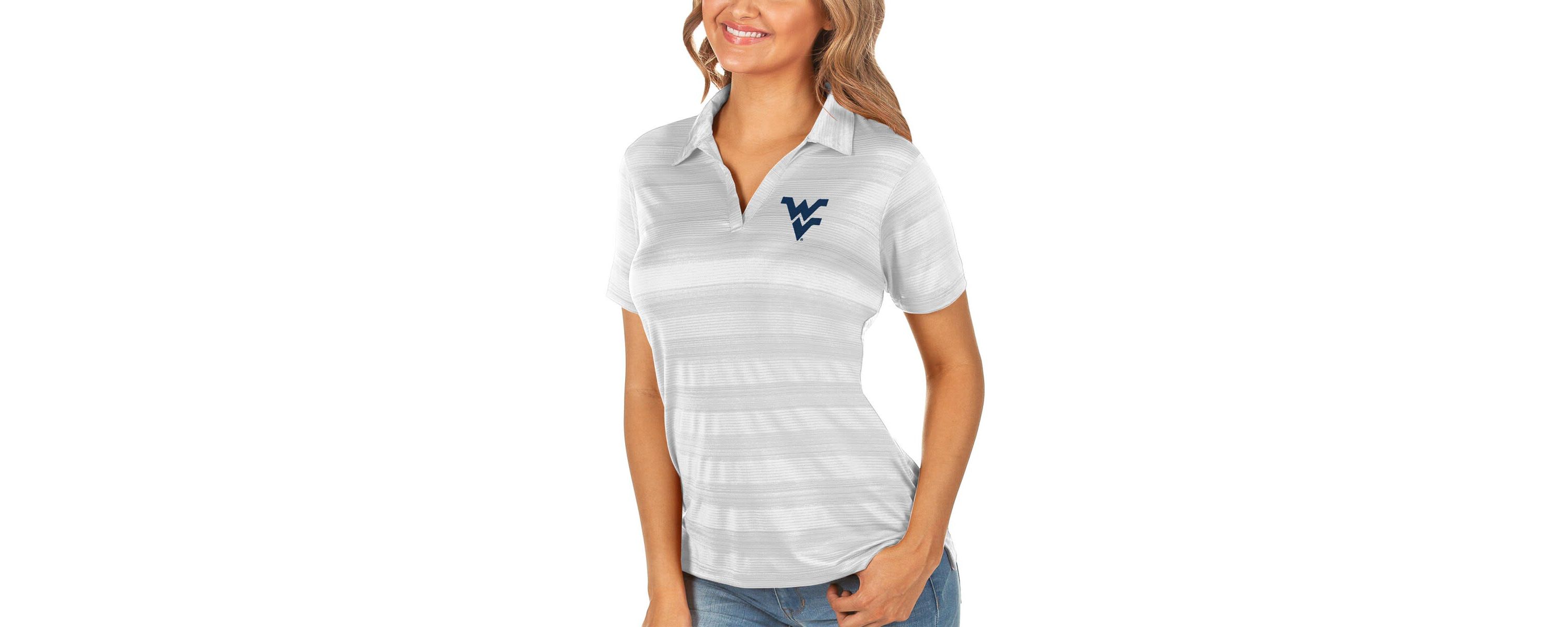 NCAA West Virginia Mountaineers Compass Polo