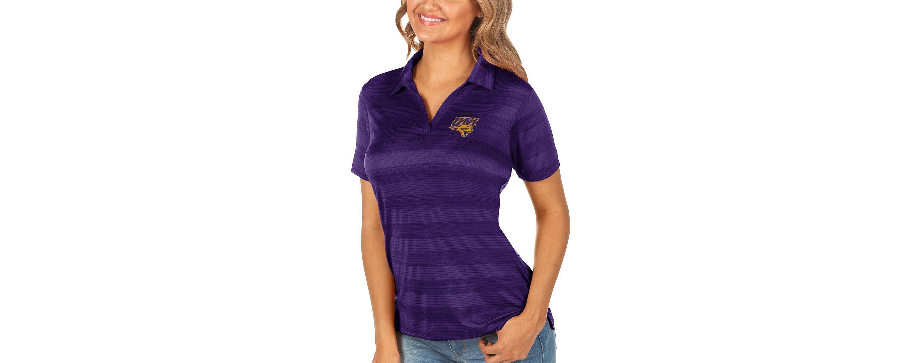 NCAA Northern Iowa Panthers Compass Polo