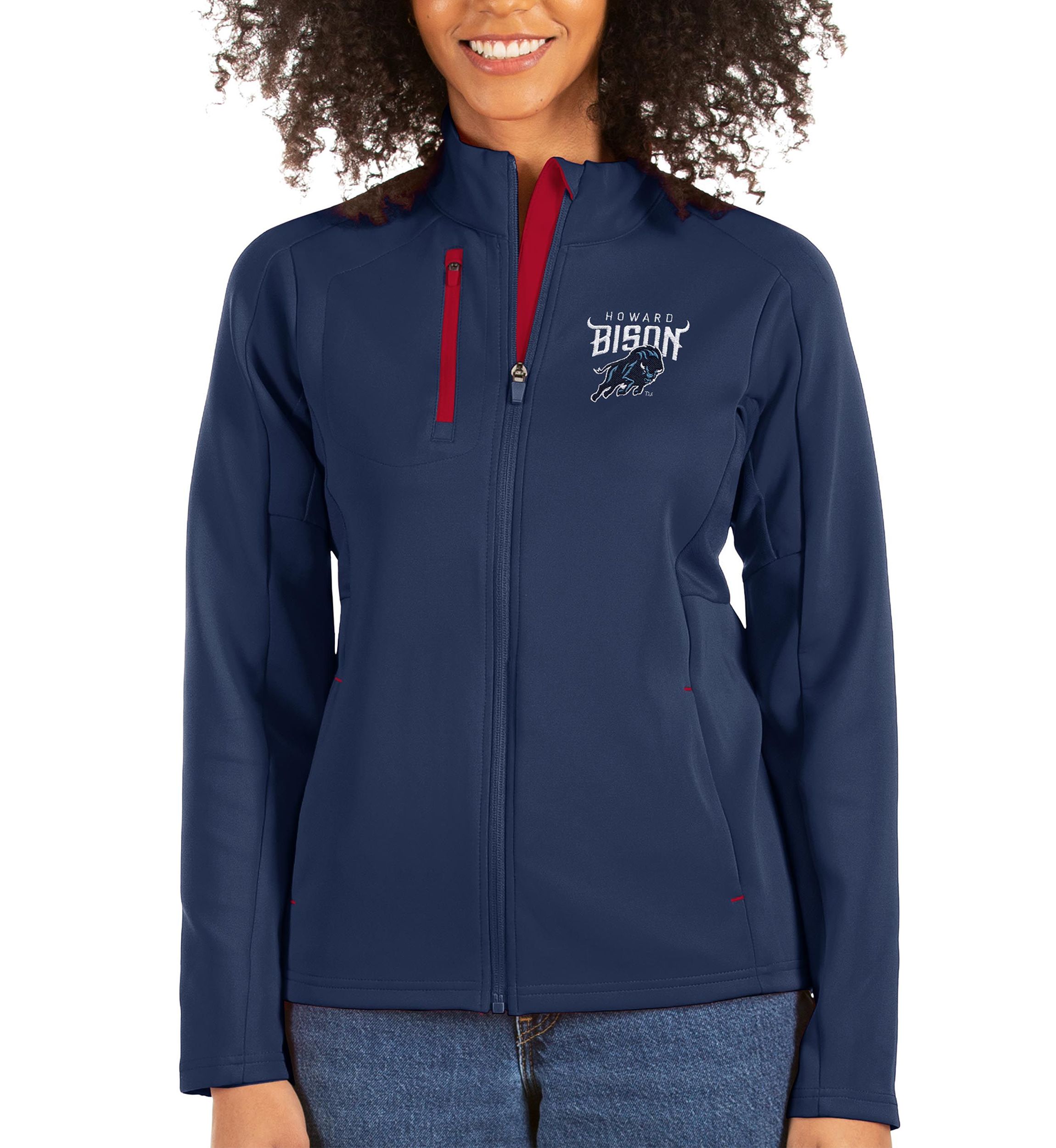 NCAA Navy/Red Howard Bison Generation Full-Zip Jacket