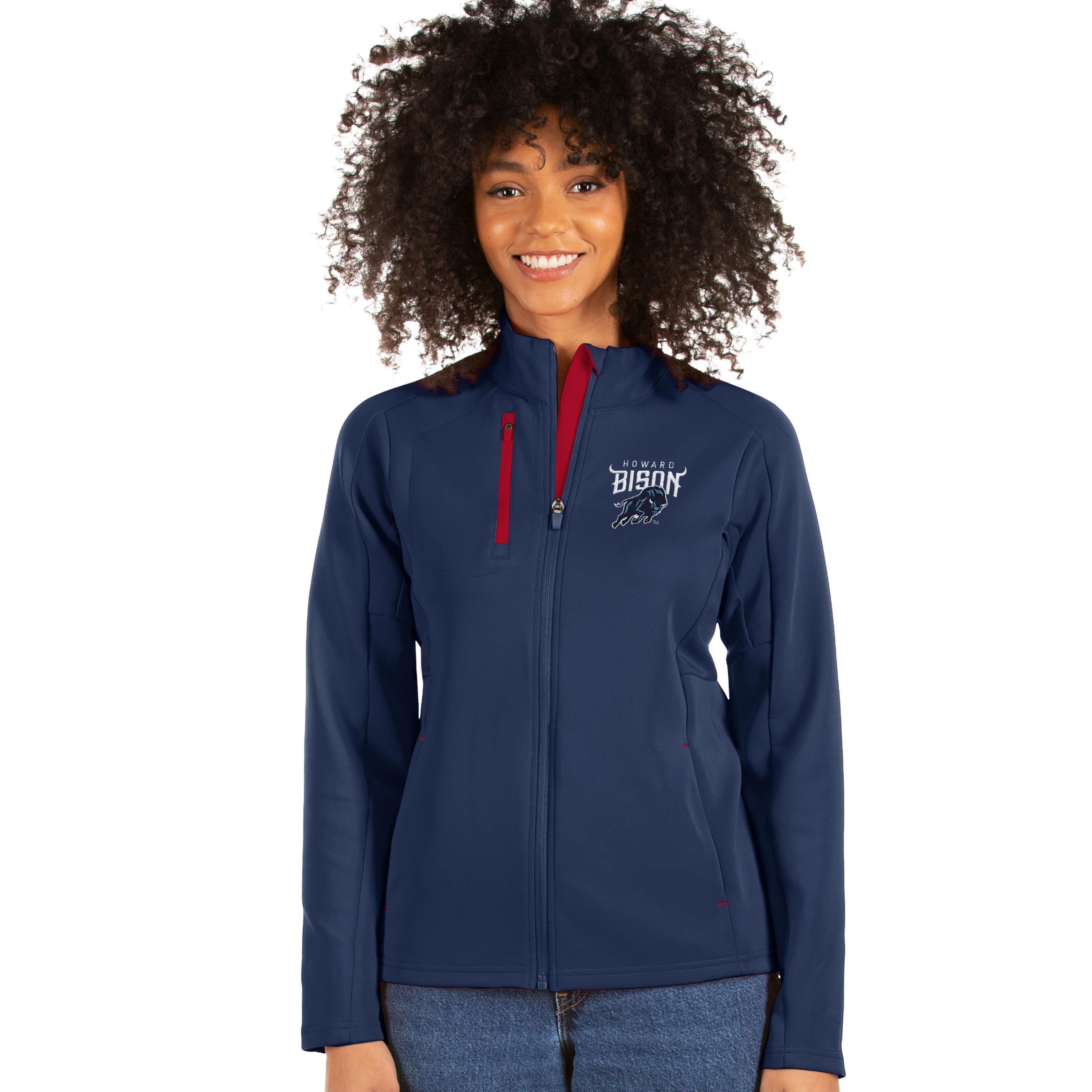 NCAA Navy/Red Howard Bison Generation Full-Zip Jacket