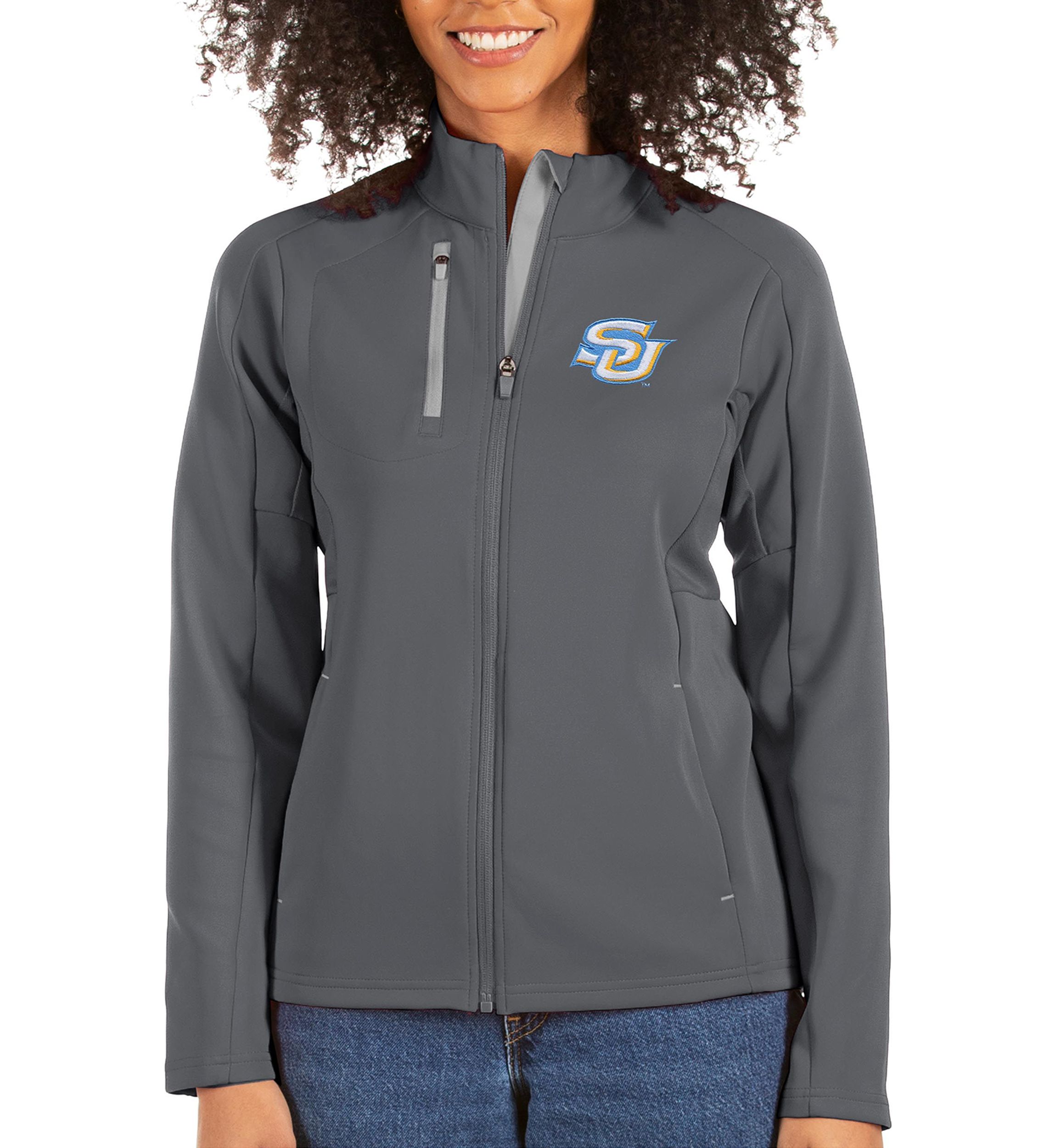 NCAA Charcoal/Silver Southern University Jaguars Generation Full-Zip Jacket