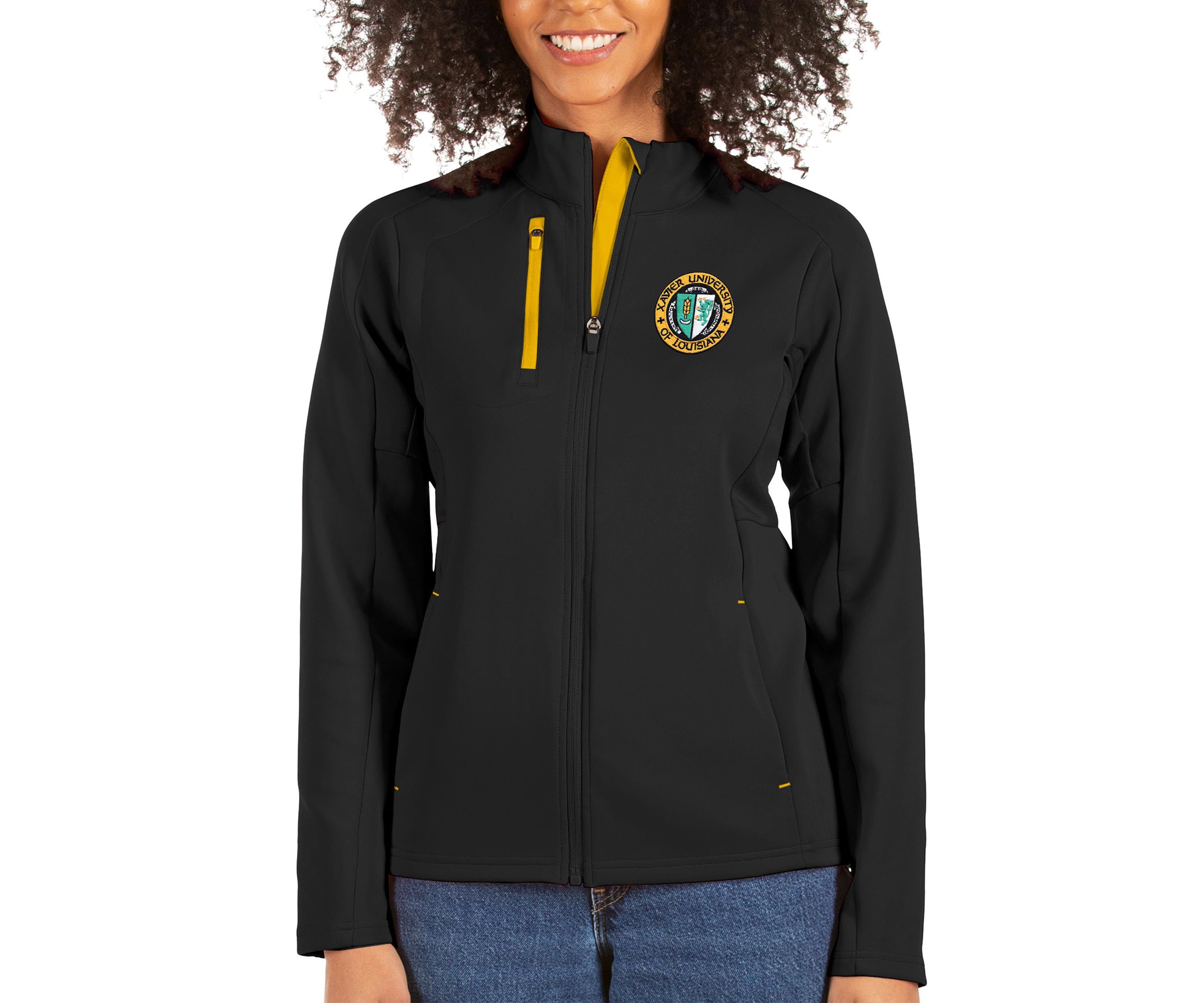 Xavier University of Louisiana Gold Rush NCAA Charcoal/Silver XULA Generation Full-Zip Jacket