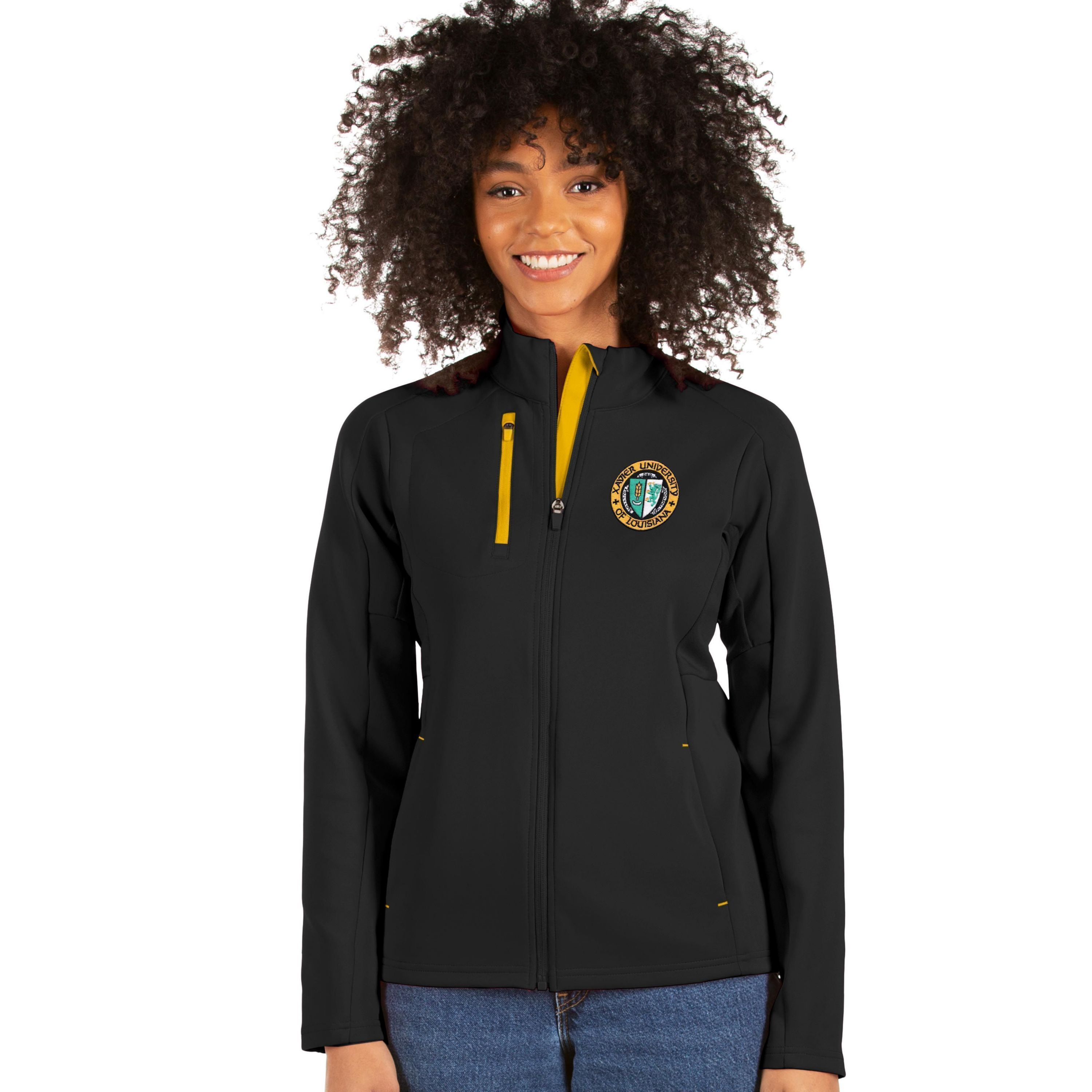 Xavier University of Louisiana Gold Rush NCAA Charcoal/Silver XULA Generation Full-Zip Jacket