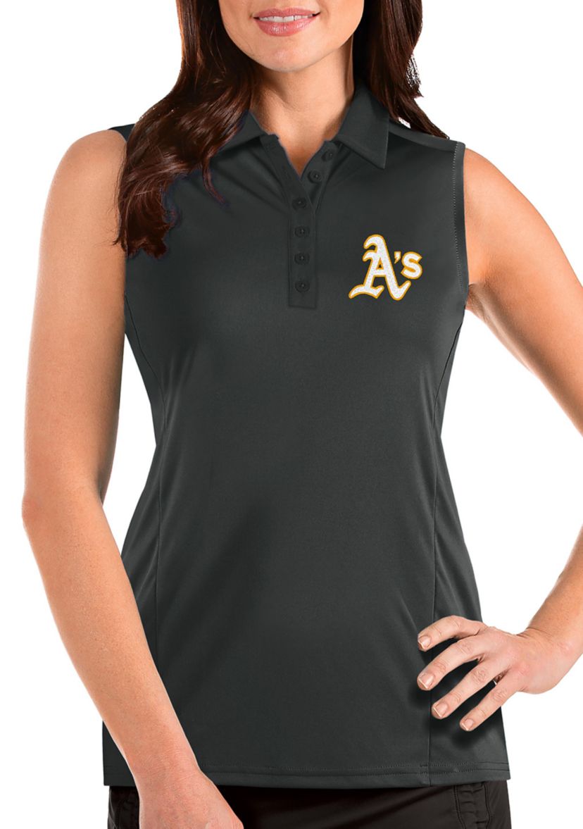 Womens MLB Oakland As Sleeveless Tribute Top