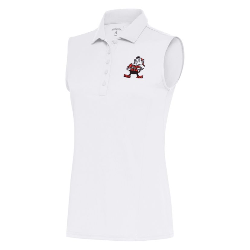 NFL Cleveland Browns "Brownie" Womens S/L Tribute Polo