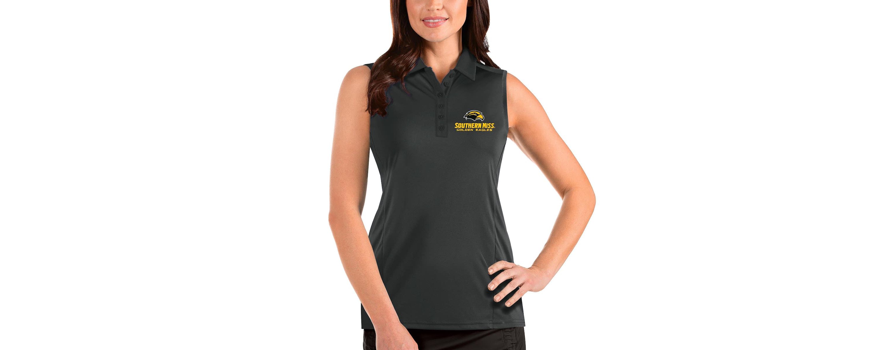 NCAA Southern Miss Golden Eagles Tribute Sleeveless Polo