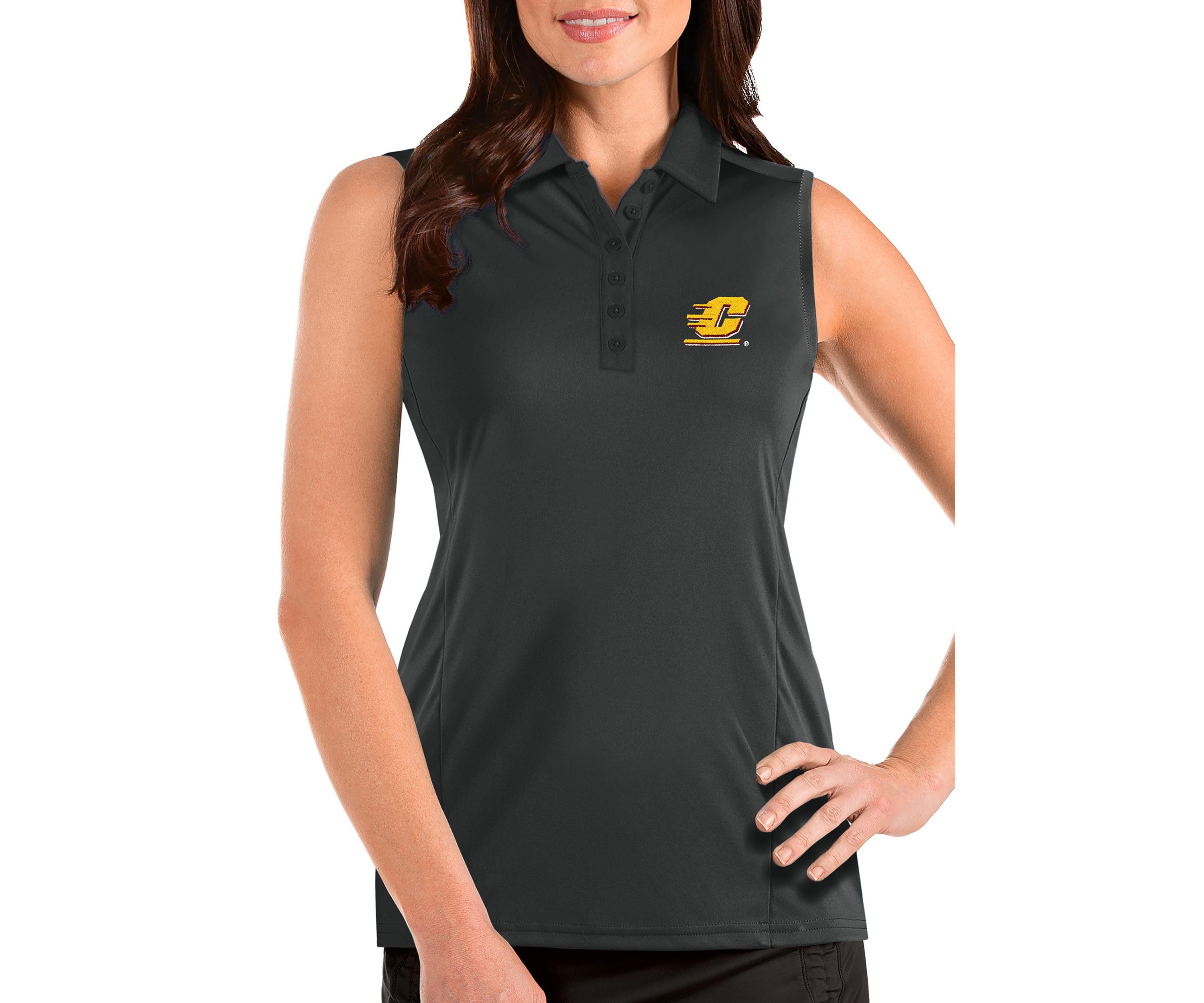 Central Michigan Chippewas NCAA Cent. Michigan Chippewas Tribute Sleeveless Polo