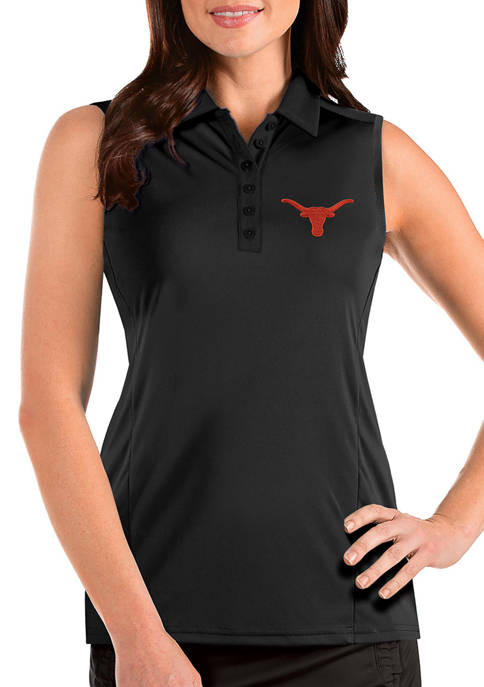 Antigua® Womens NCAA Texas Longhorns Sleeveless Tribute Polo